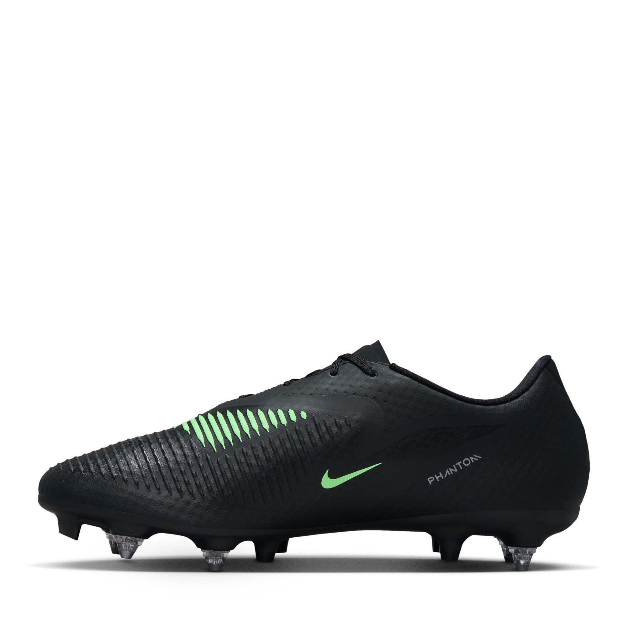 Black/Green - Nike - Phantom 6 Low Academy Adults Soft Ground Football Boots - 2