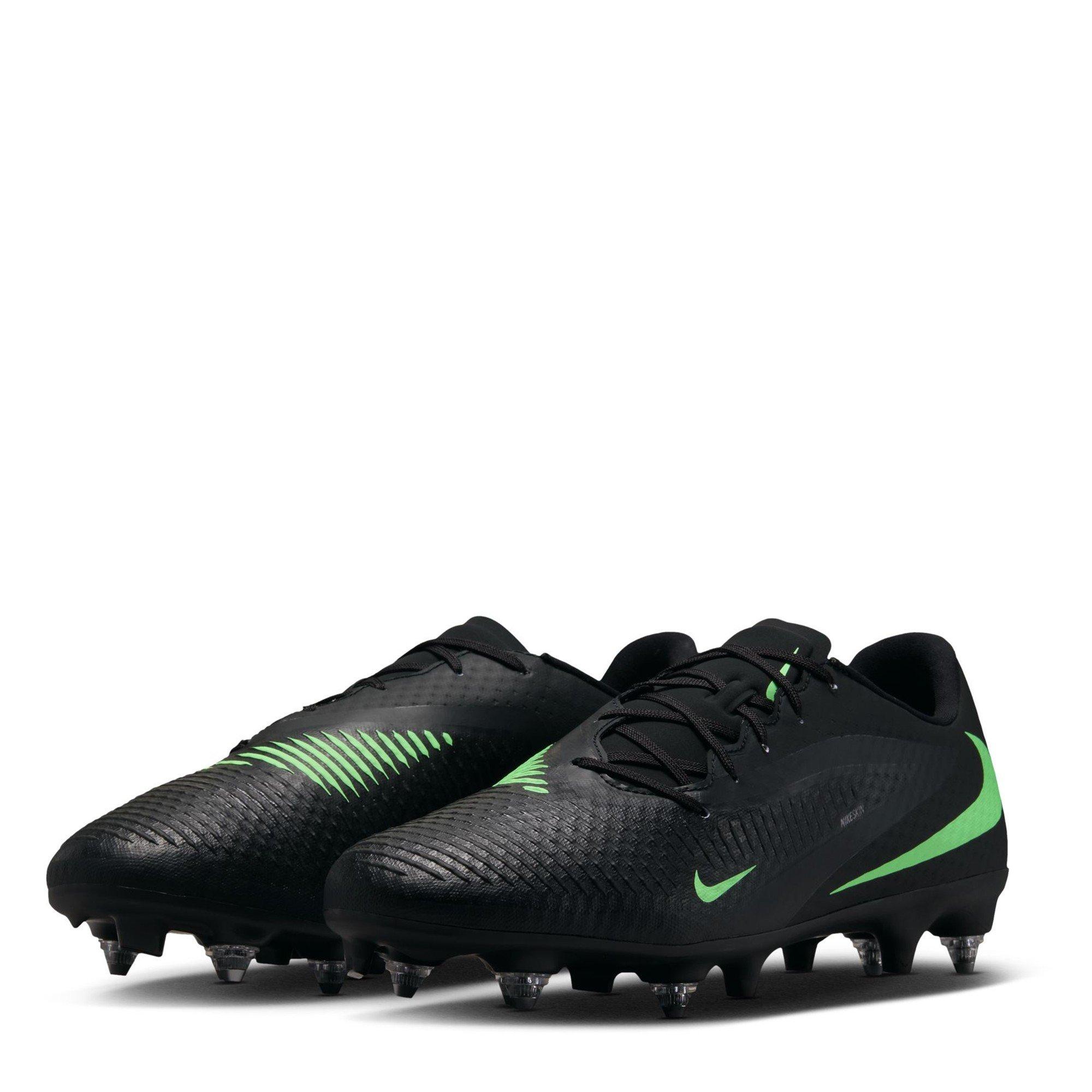 Black/Green - Nike - Phantom 6 Low Academy Adults Soft Ground Football Boots - 4