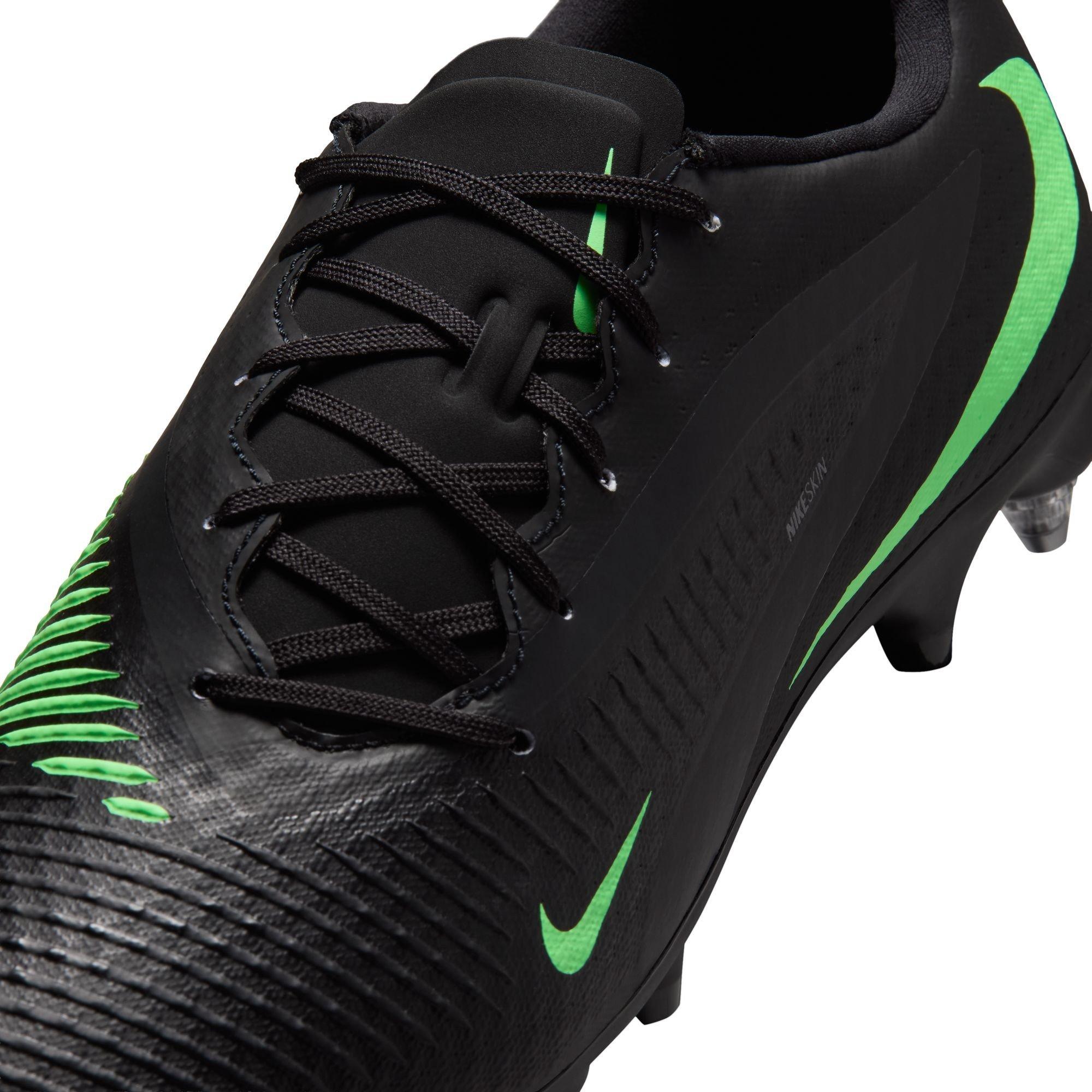 Black/Green - Nike - Phantom 6 Low Academy Adults Soft Ground Football Boots - 7