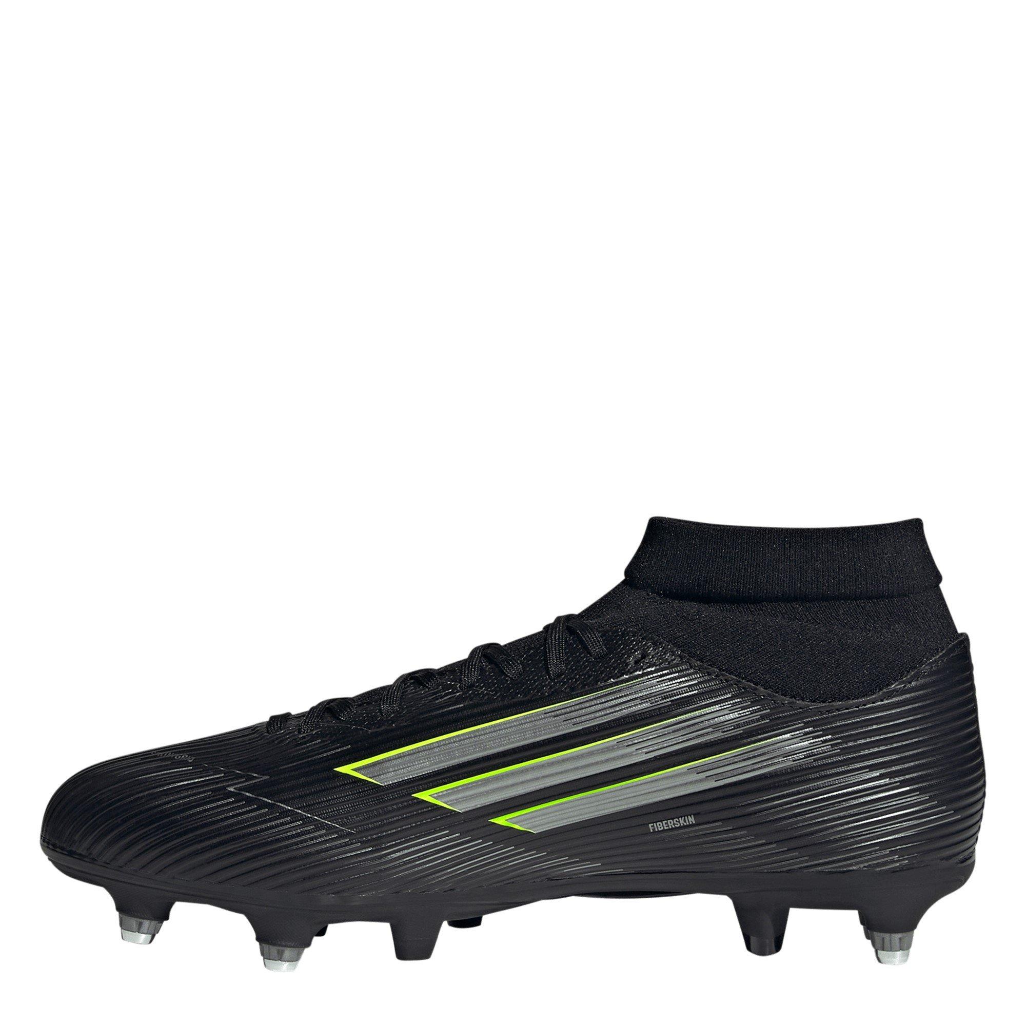 Black/Lemon - adidas - F50 League Adults Mid Soft Ground Football Boots - 2