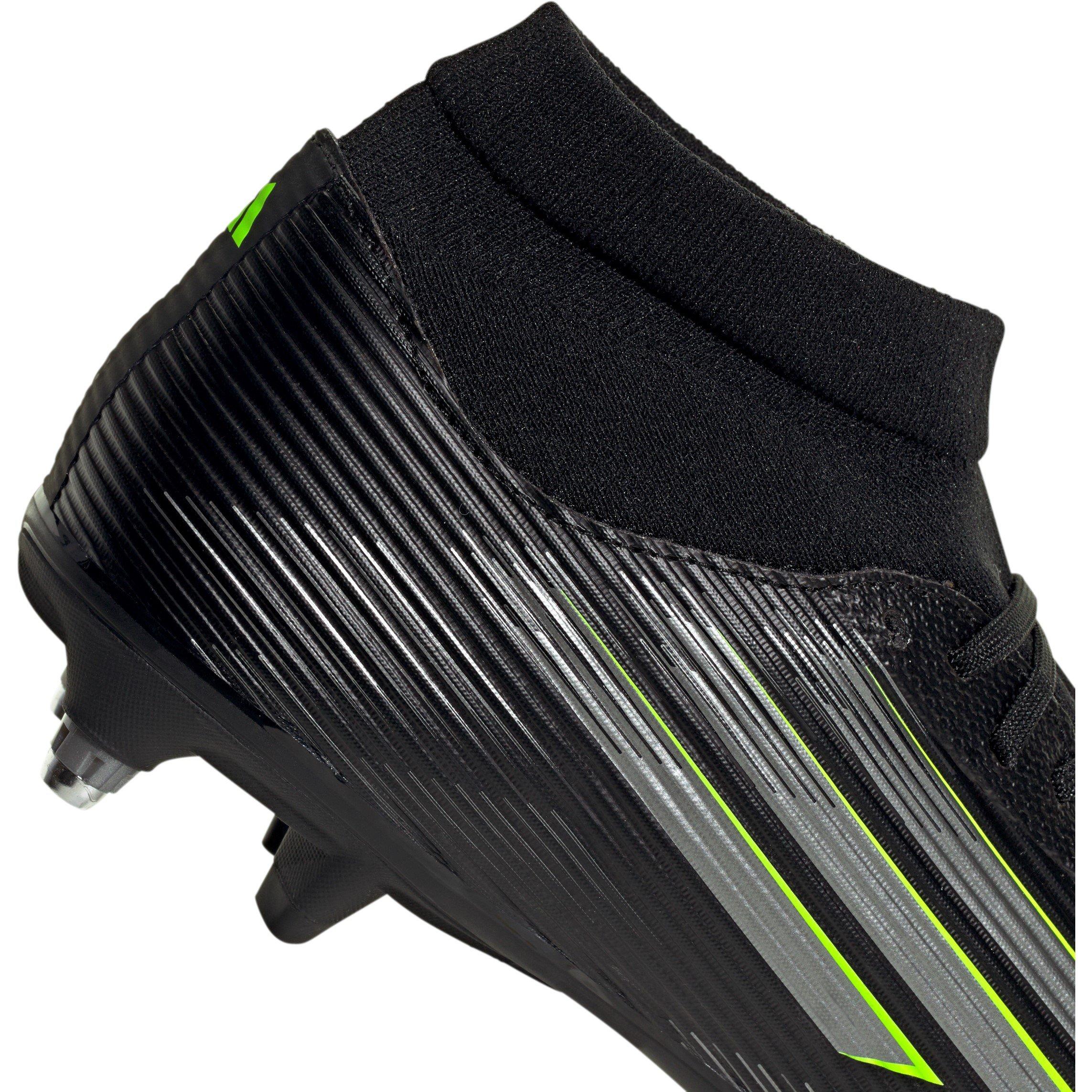 Black/Lemon - adidas - F50 League Adults Mid Soft Ground Football Boots - 7