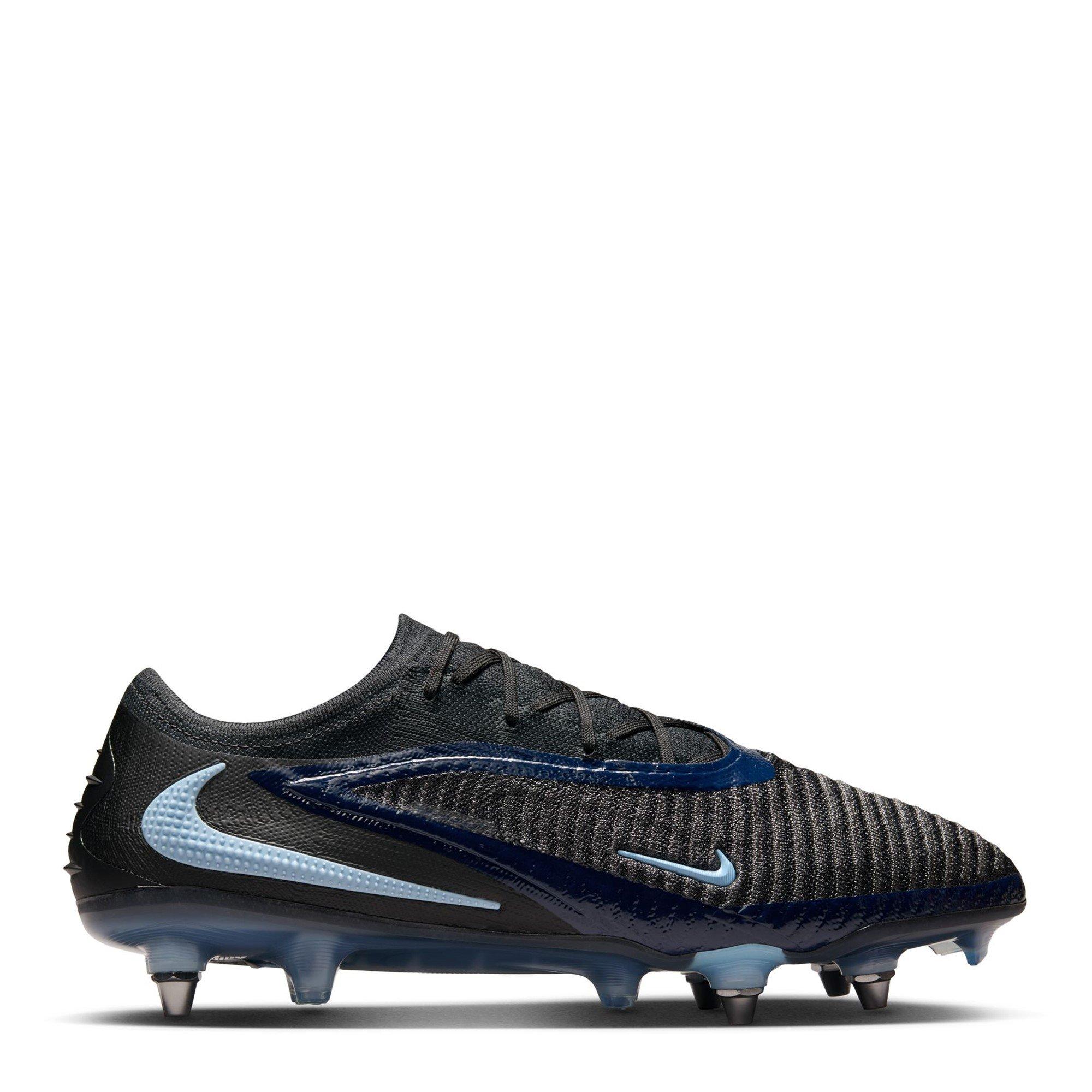 Nike Men's Phantom 6 Low Elite Adults Soft Ground Football Boots - Black/Black - 7 (41)