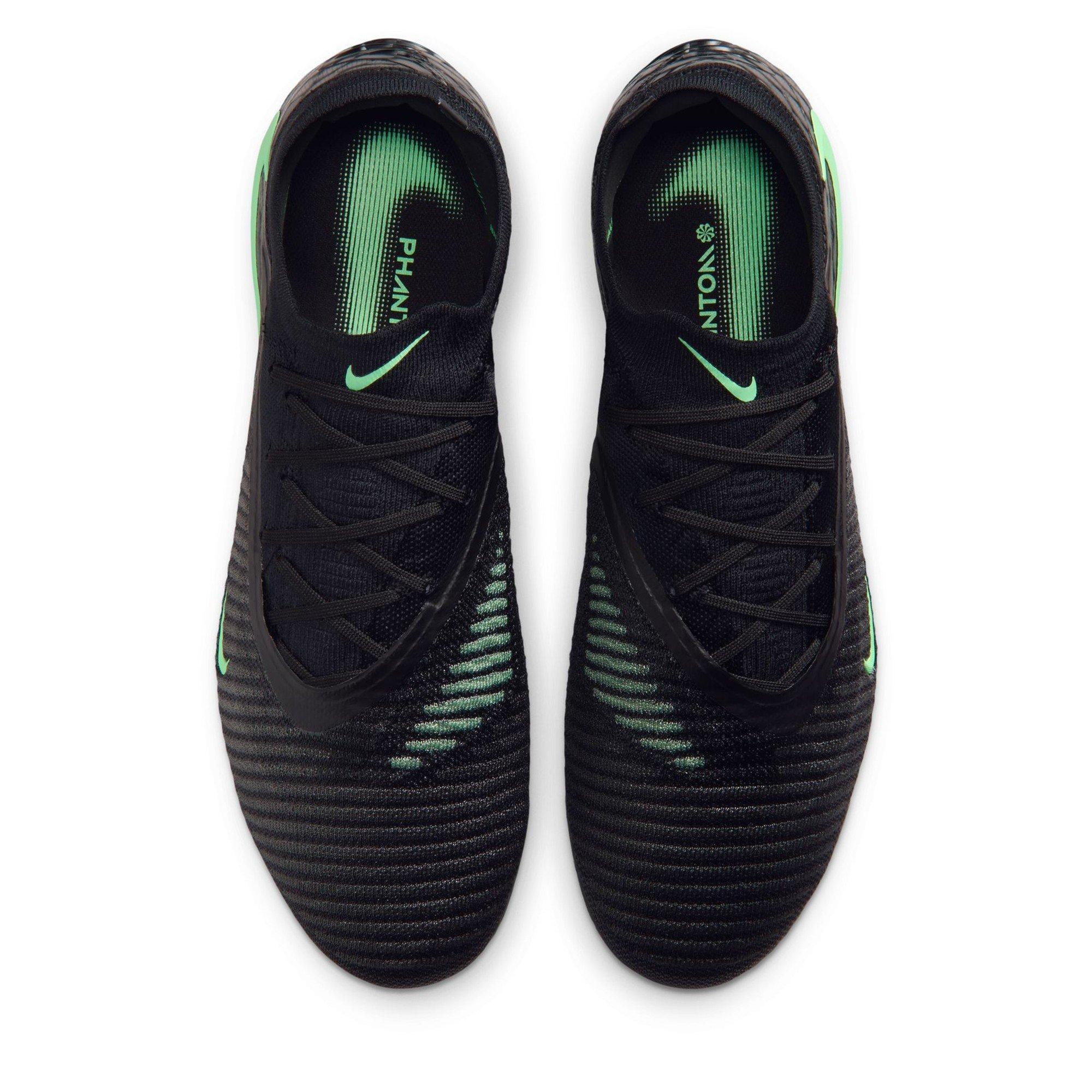 Black/Green - Nike - Phantom 6 Low Elite Adults Soft Ground Football Boots - 6