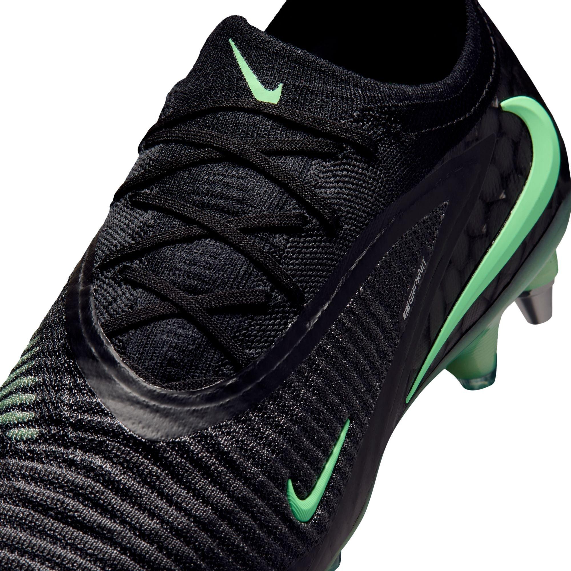 Black/Green - Nike - Phantom 6 Low Elite Adults Soft Ground Football Boots - 7