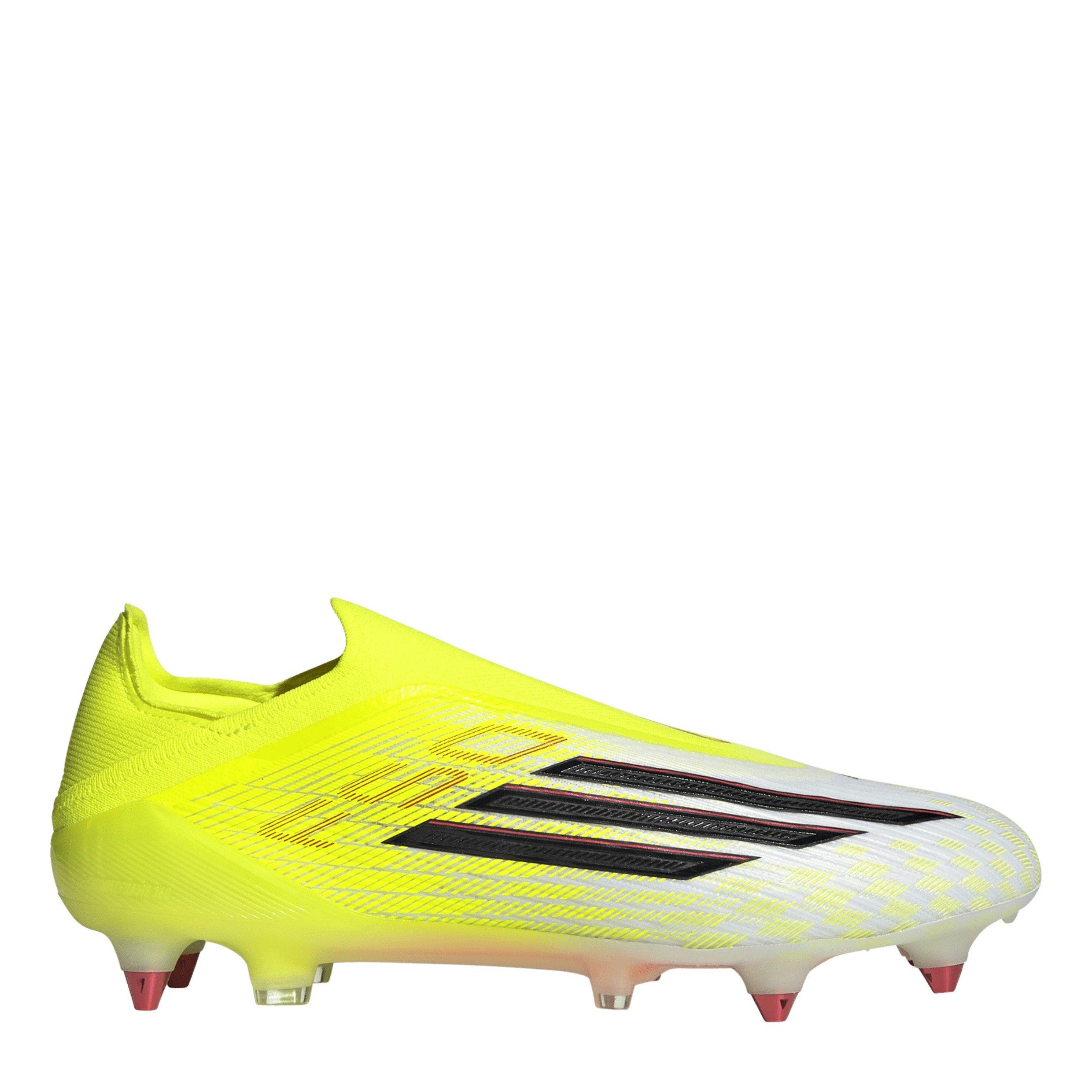 Adidas Men's F50 Elite Laceless Soft Ground Football Boots - Solar Yellow - 11 (46)