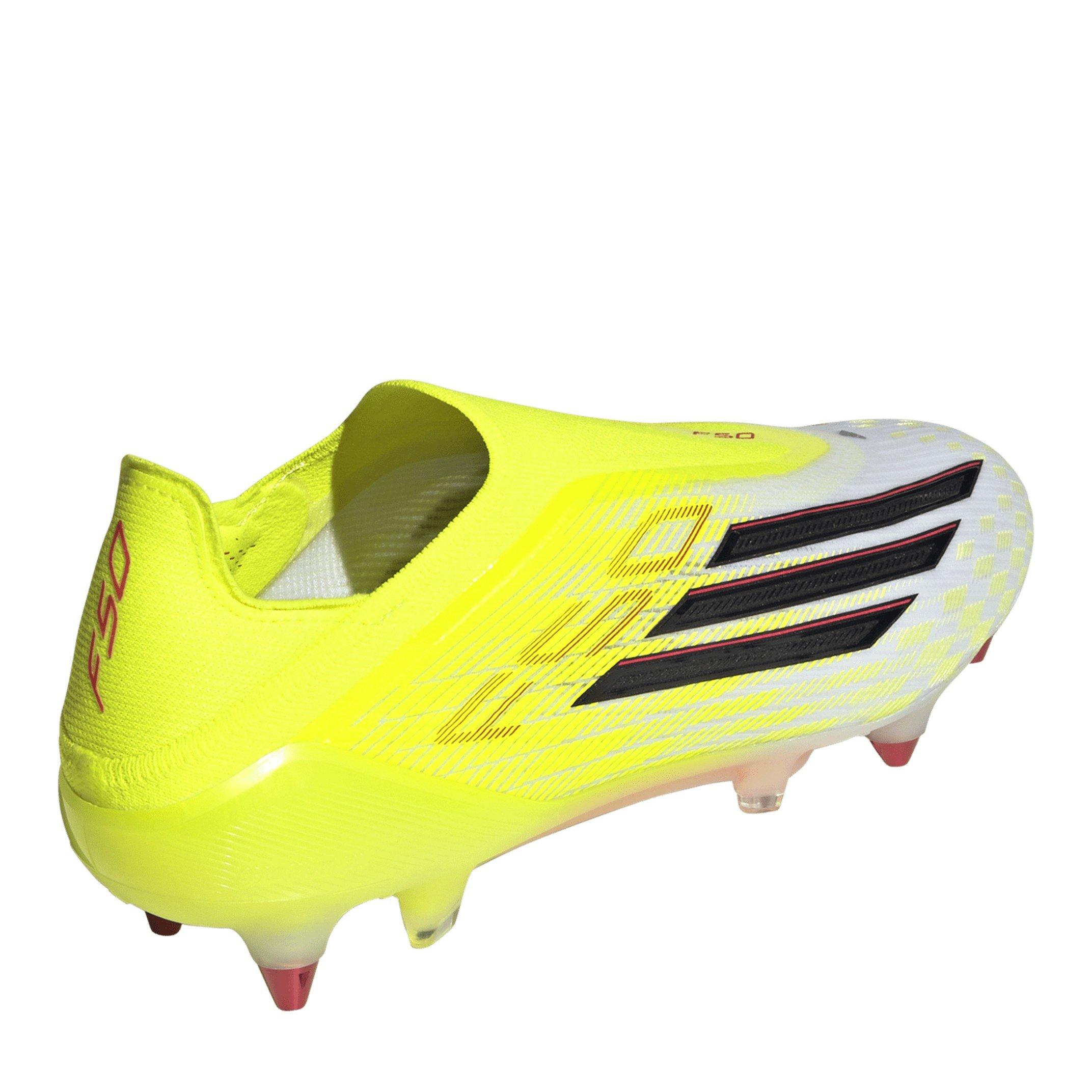Solar Yellow - adidas - Mens adidas F50 Elite Laceless Soft Ground Football Boots - 4