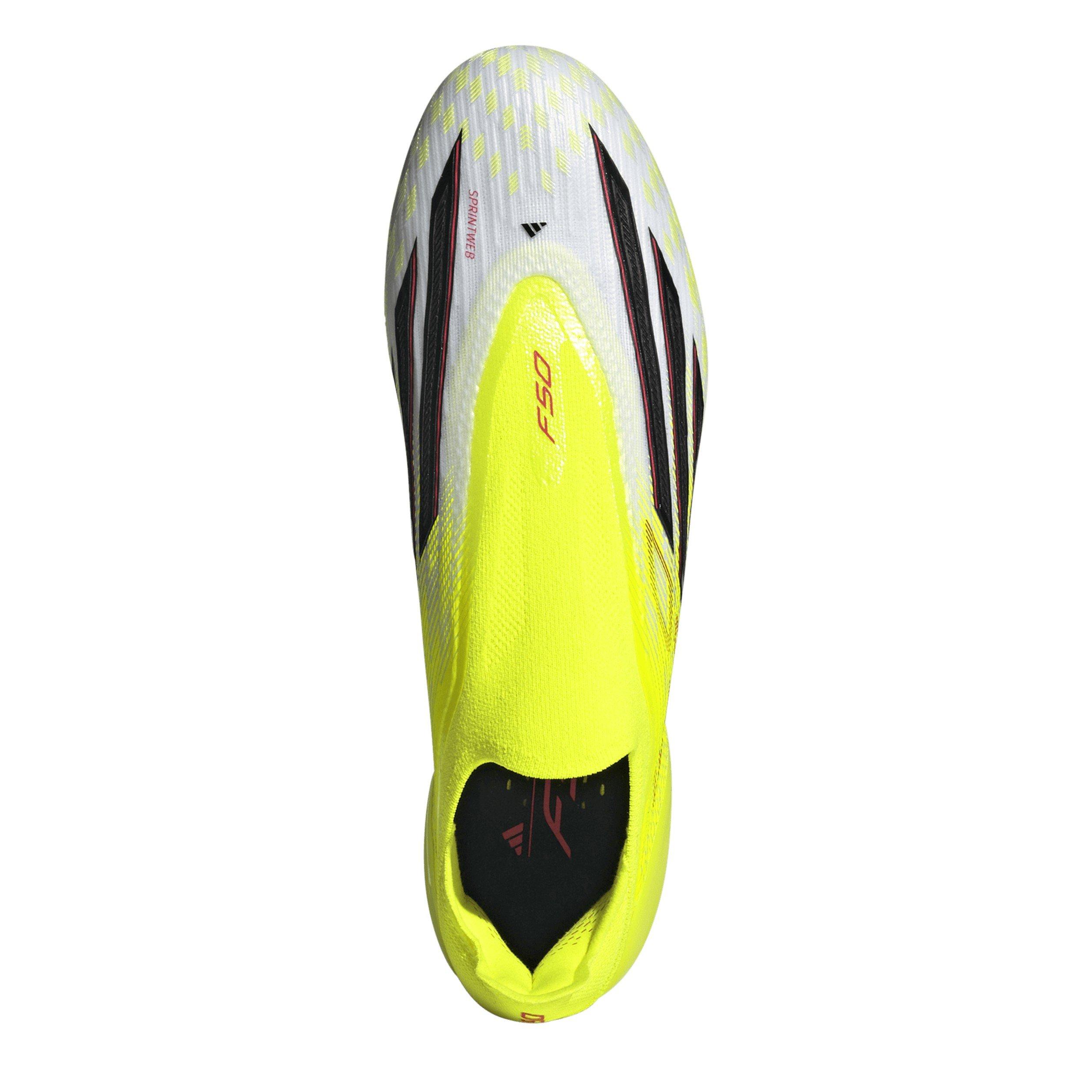 Solar Yellow - adidas - Mens adidas F50 Elite Laceless Soft Ground Football Boots - 5