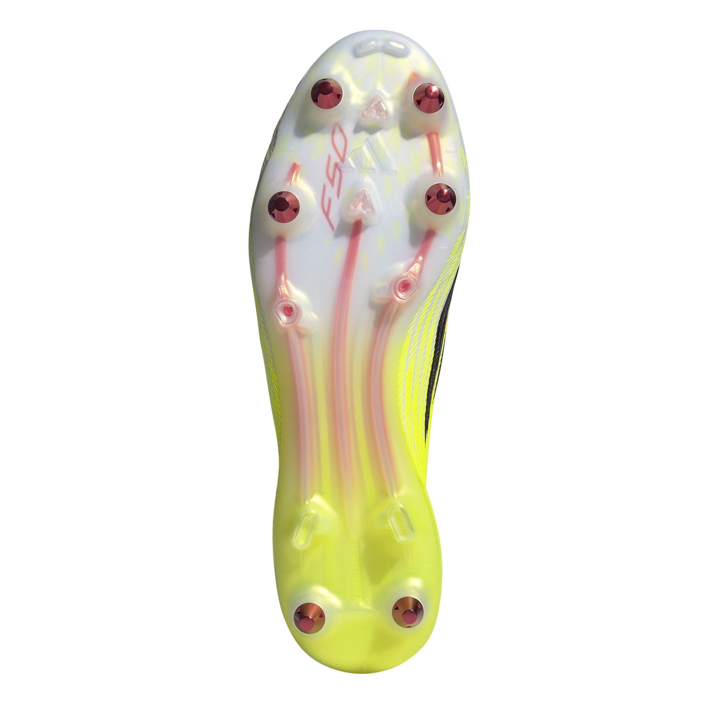 Solar Yellow - adidas - Mens adidas F50 Elite Laceless Soft Ground Football Boots - 6