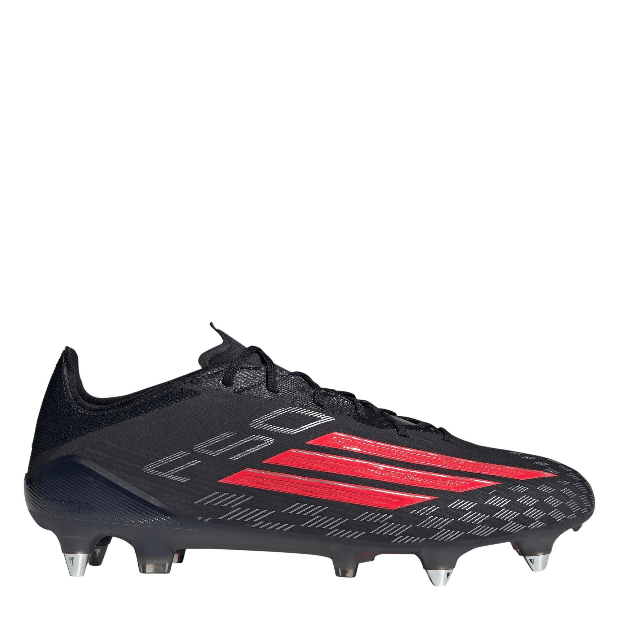 Adidas  F50 Elite Soft Ground Football Boots - Black/Red/Black - 7 (40.7)