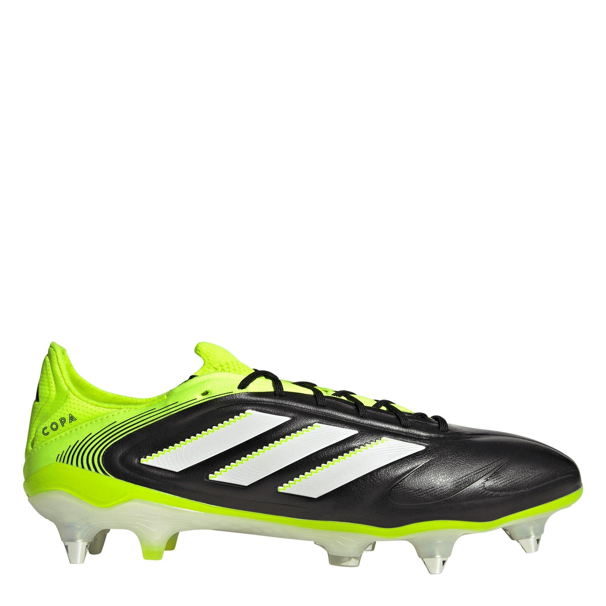 Adidas Men's Copa Pure 3 Elite Adults Soft Ground Football Boots - Black/Lemon - 10.5(45.3)