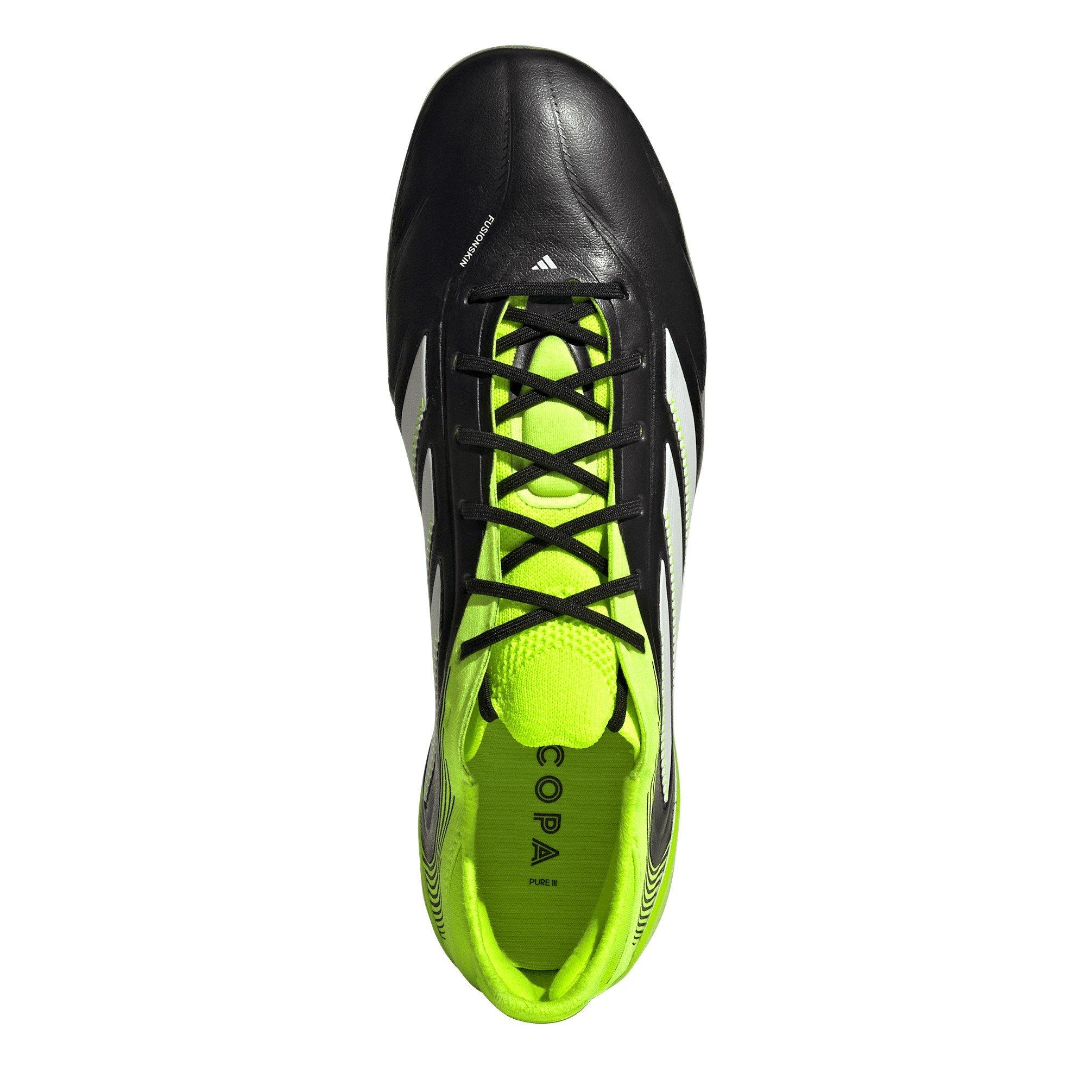 Black/Lemon - adidas - Copa Pure 3 Elite Adults Soft Ground Football Boots - 5