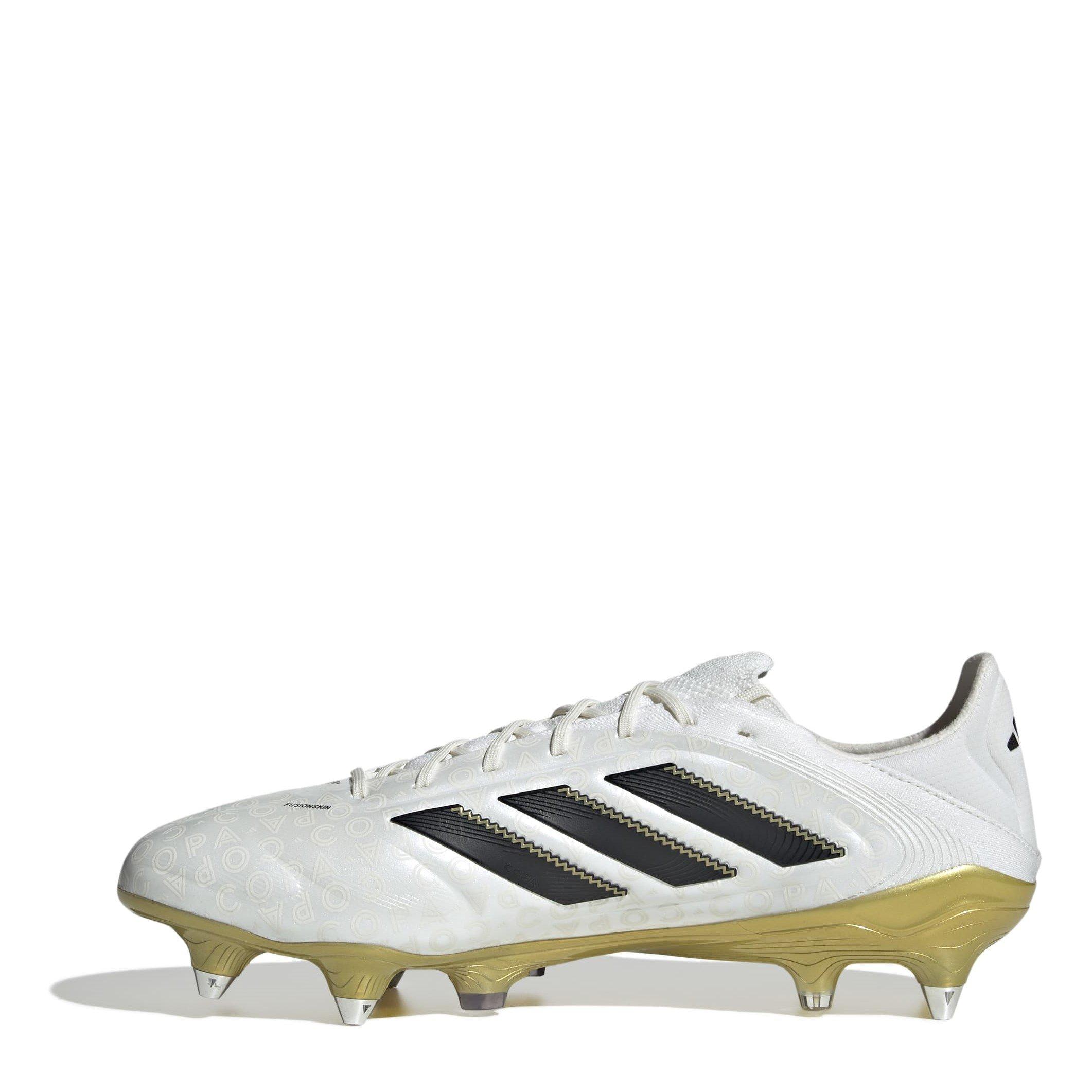 Weiß/Schwarz/Gold - adidas - Copa Pure 3 Elite Adults Soft Ground Football Boots - 2