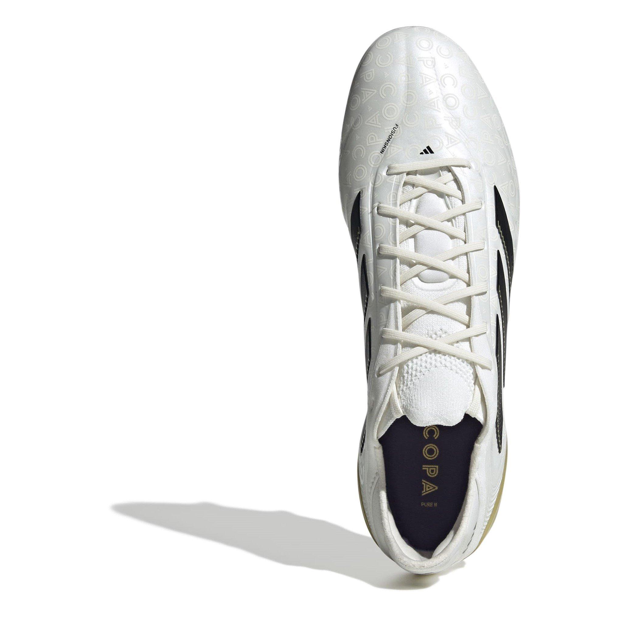 Weiß/Schwarz/Gold - adidas - Copa Pure 3 Elite Adults Soft Ground Football Boots - 5