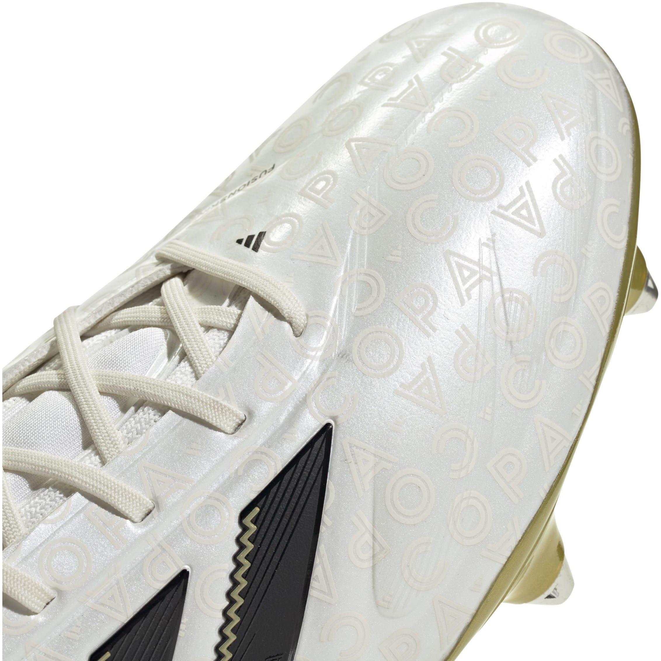 Weiß/Schwarz/Gold - adidas - Copa Pure 3 Elite Adults Soft Ground Football Boots - 7