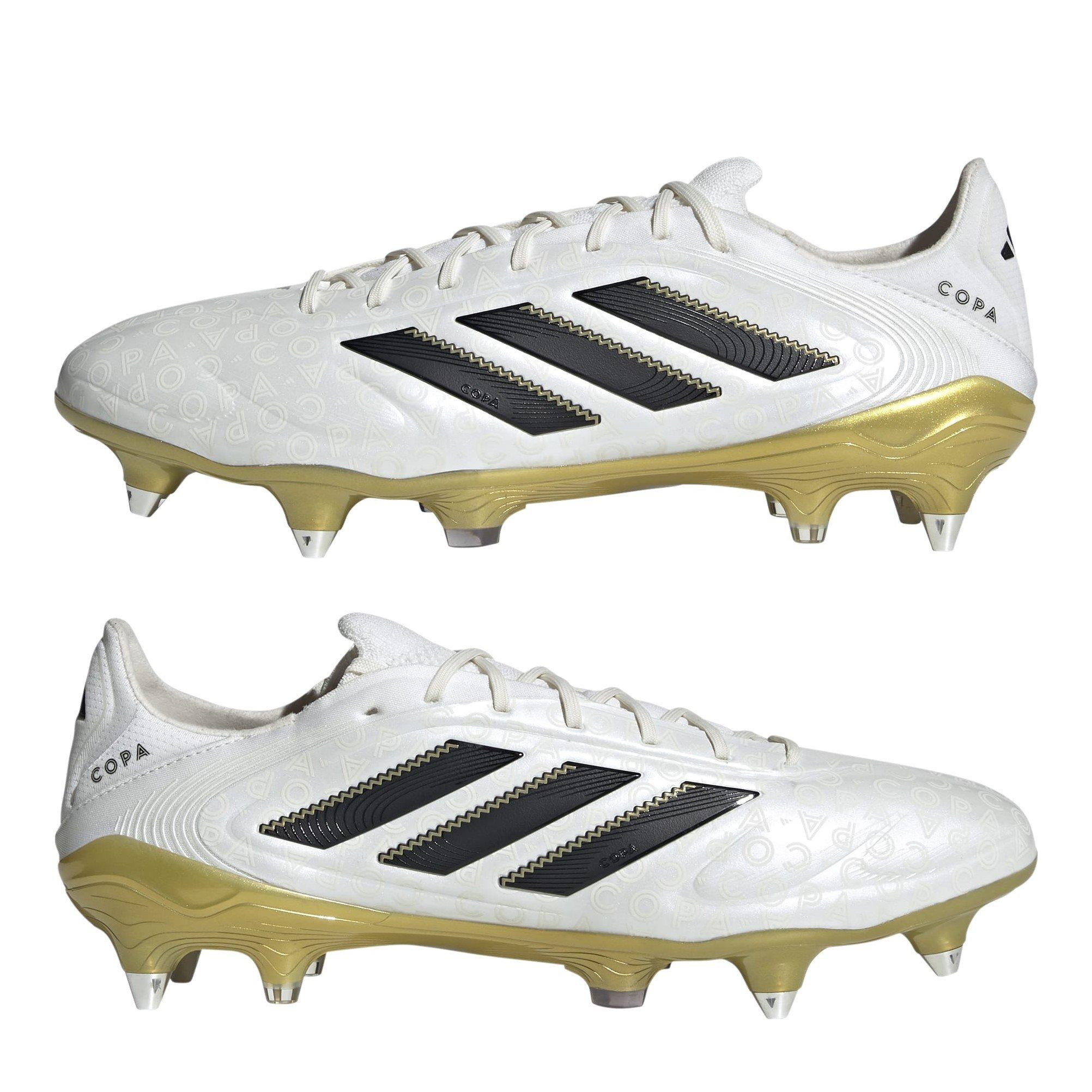 Weiß/Schwarz/Gold - adidas - Copa Pure 3 Elite Adults Soft Ground Football Boots - 9