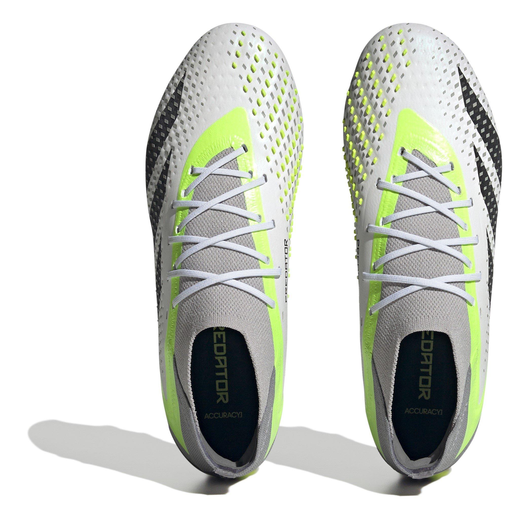 Bianco/Nero/Limone - adidas - adidas Predator Accuracy Soft Ground Football Boots - 6