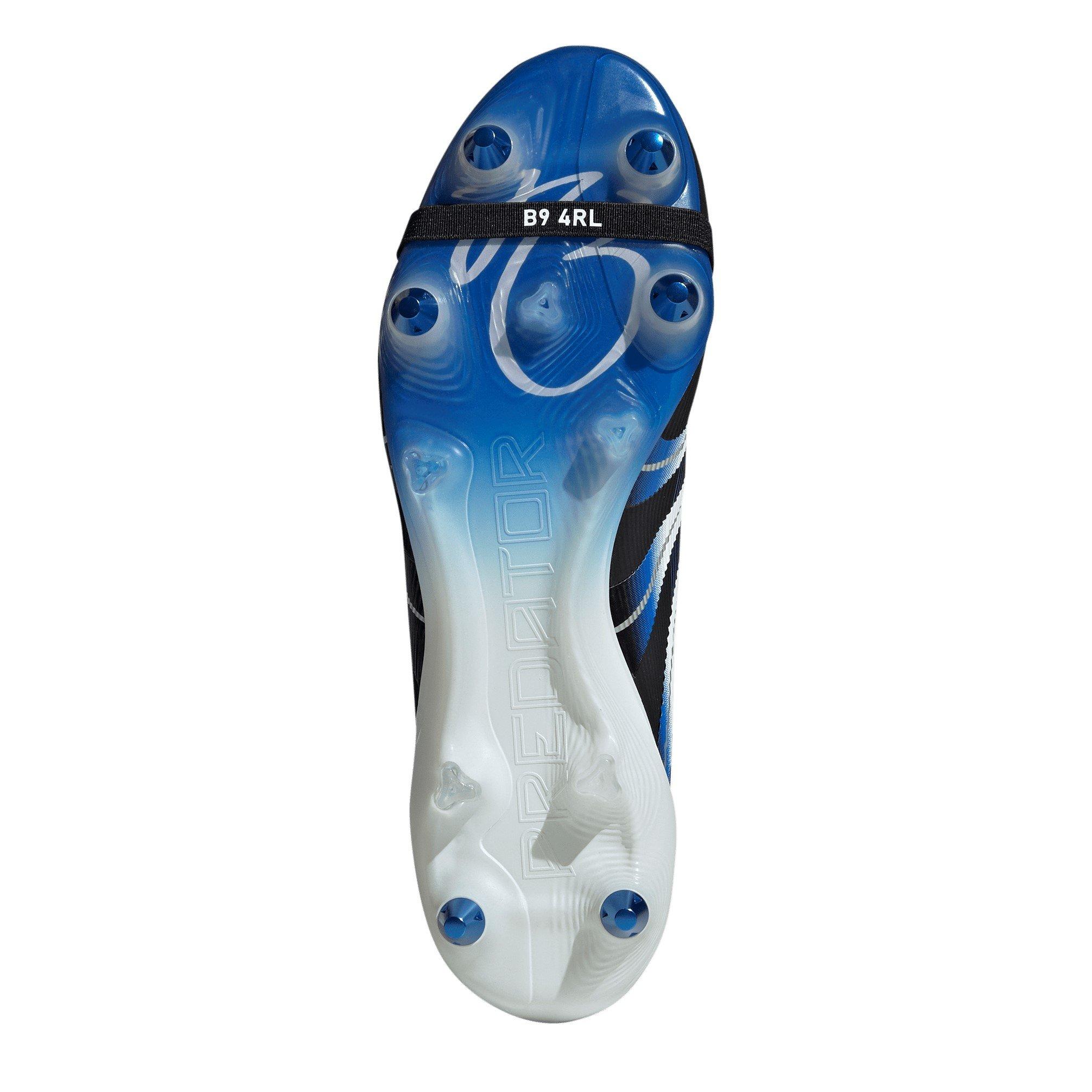 Black/Blue - adidas - Predator Elite Fold-Over Tongue Adults Soft Ground Football Boots - 6