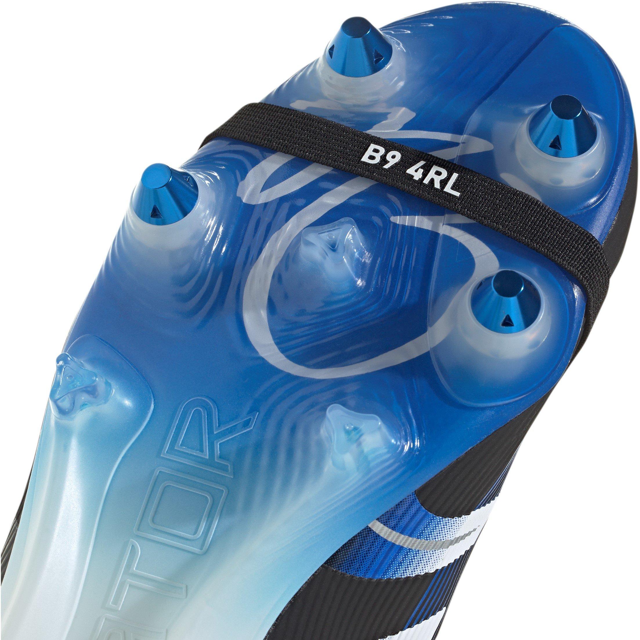 Black/Blue - adidas - Predator Elite Fold-Over Tongue Adults Soft Ground Football Boots - 7