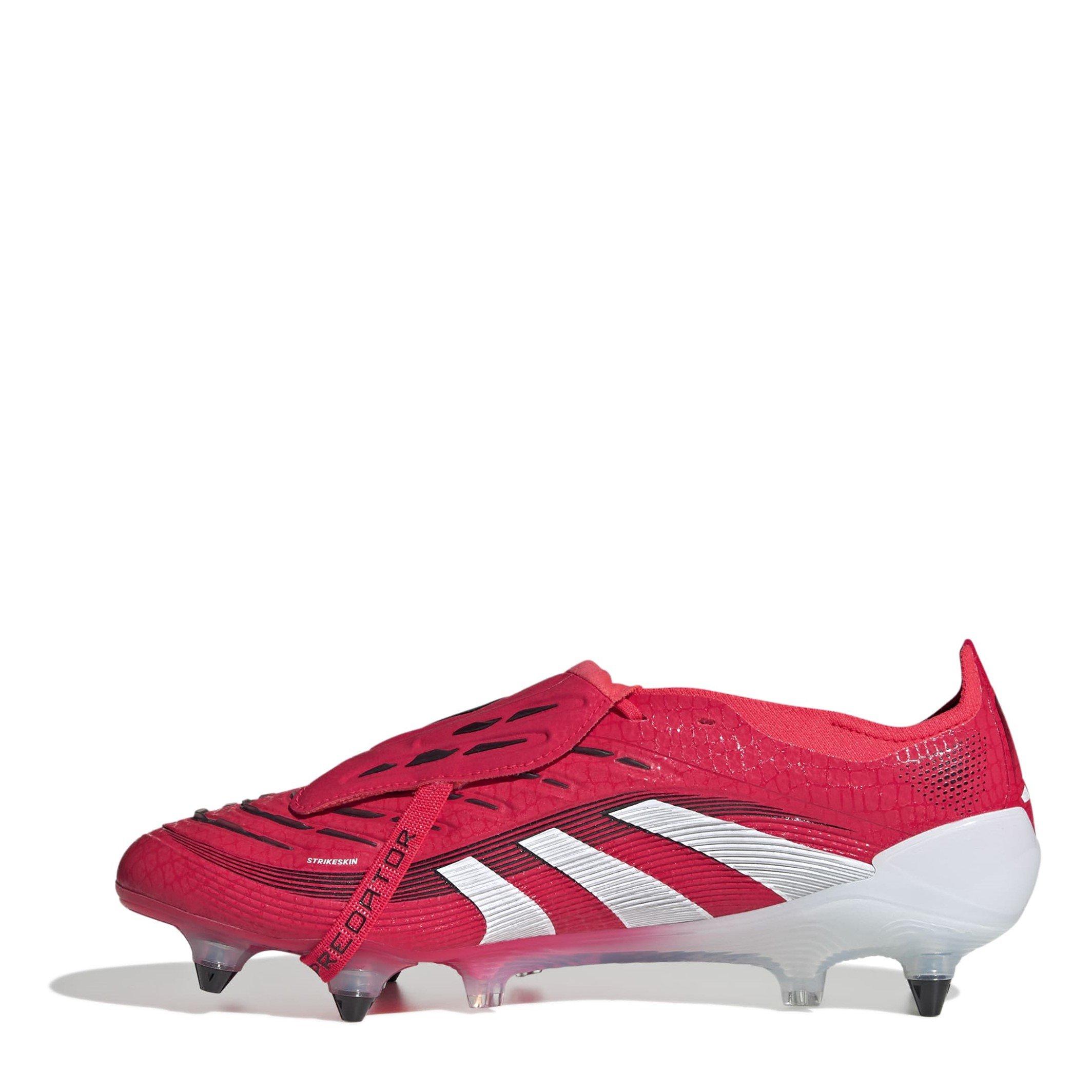 Rood/Wit - adidas - Predator Elite Fold-Over Tongue Adults Soft Ground Football Boots - 2