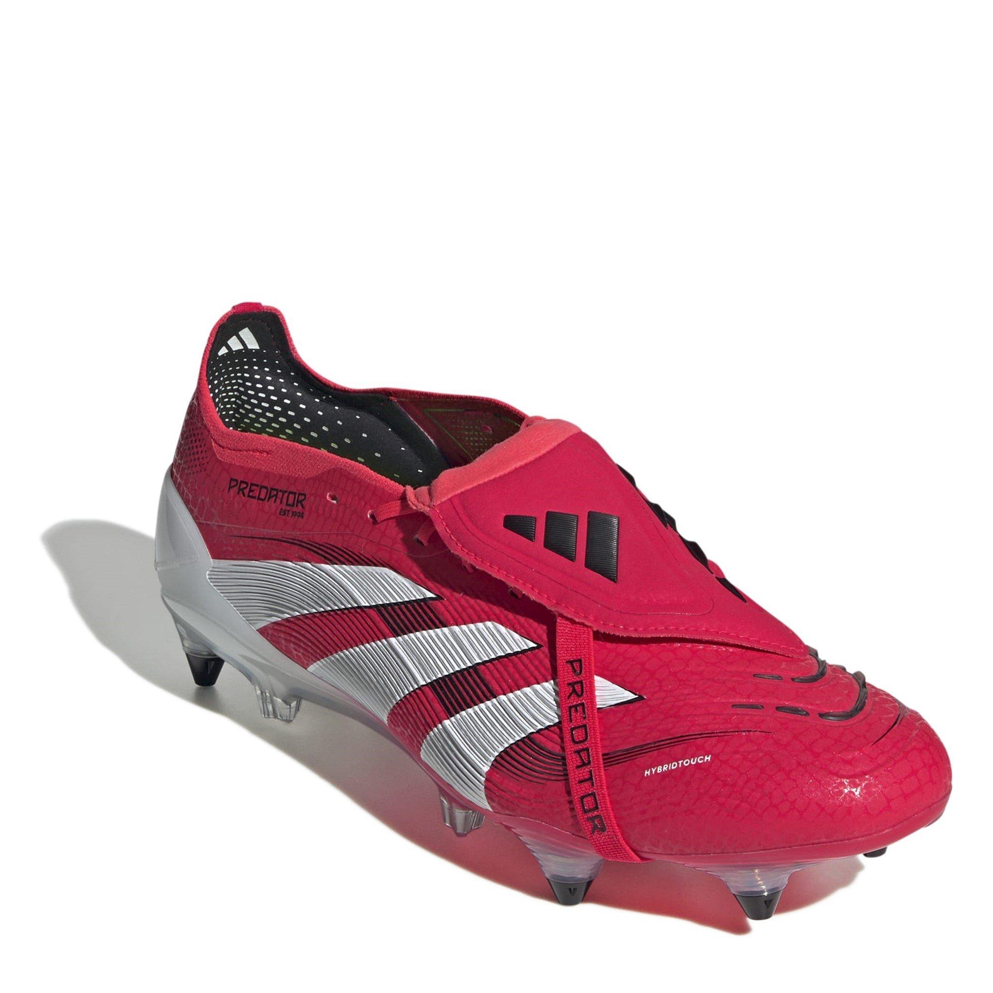 Rood/Wit - adidas - Predator Elite Fold-Over Tongue Adults Soft Ground Football Boots - 3