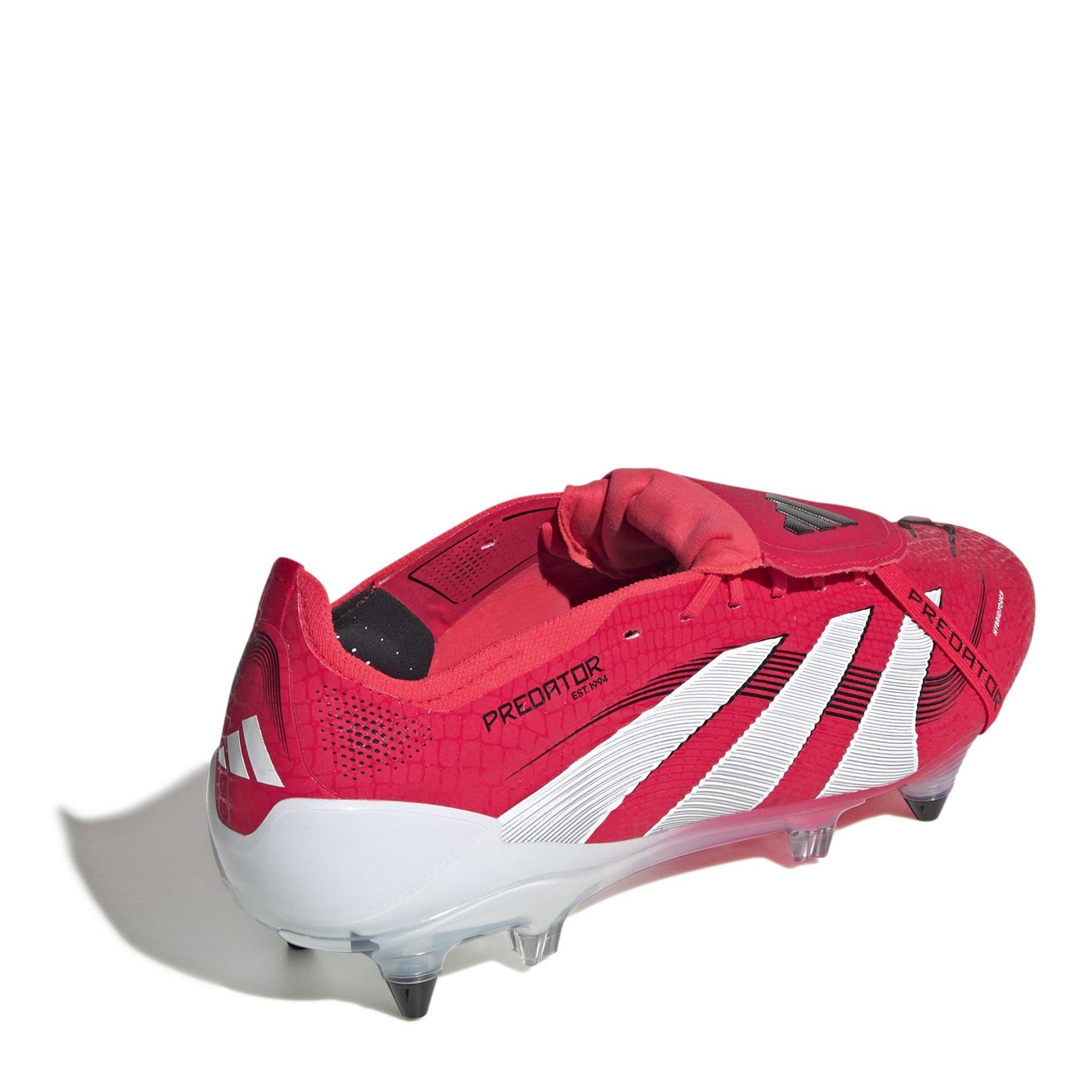 Rood/Wit - adidas - Predator Elite Fold-Over Tongue Adults Soft Ground Football Boots - 4