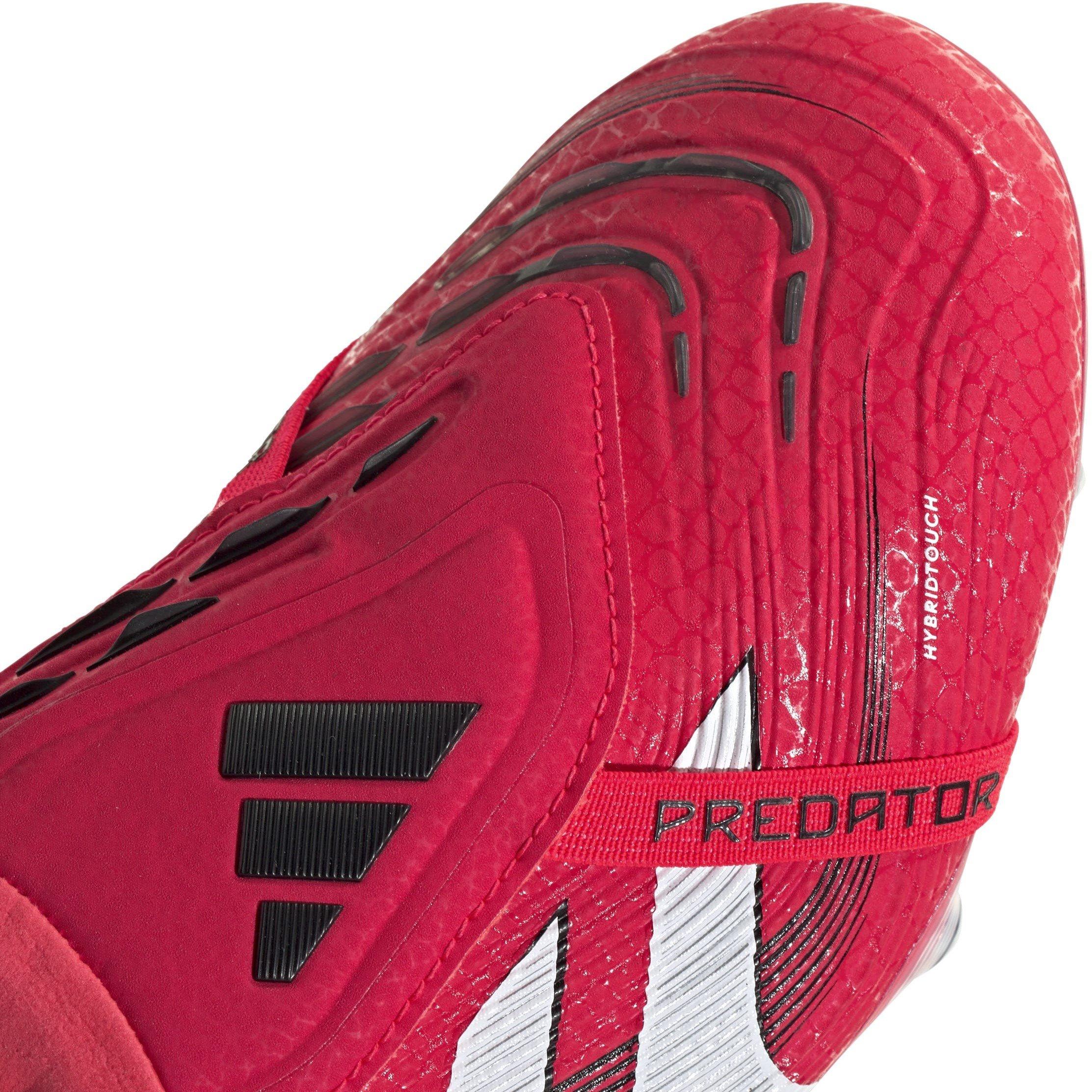 Rood/Wit - adidas - Predator Elite Fold-Over Tongue Adults Soft Ground Football Boots - 7