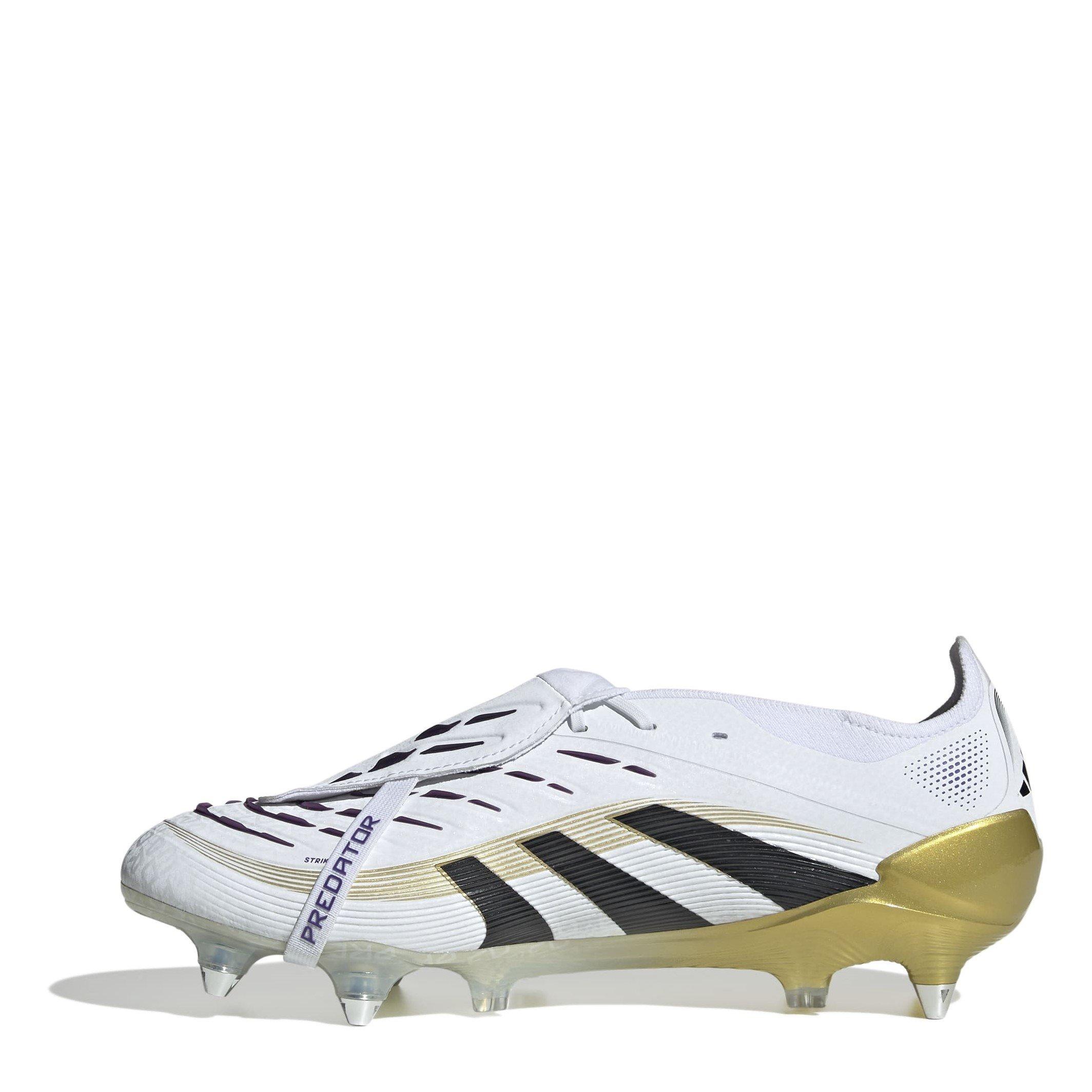 Wit/Zwart/Goud - adidas - Predator Elite Fold-Over Tongue Adults Soft Ground Football Boots - 2