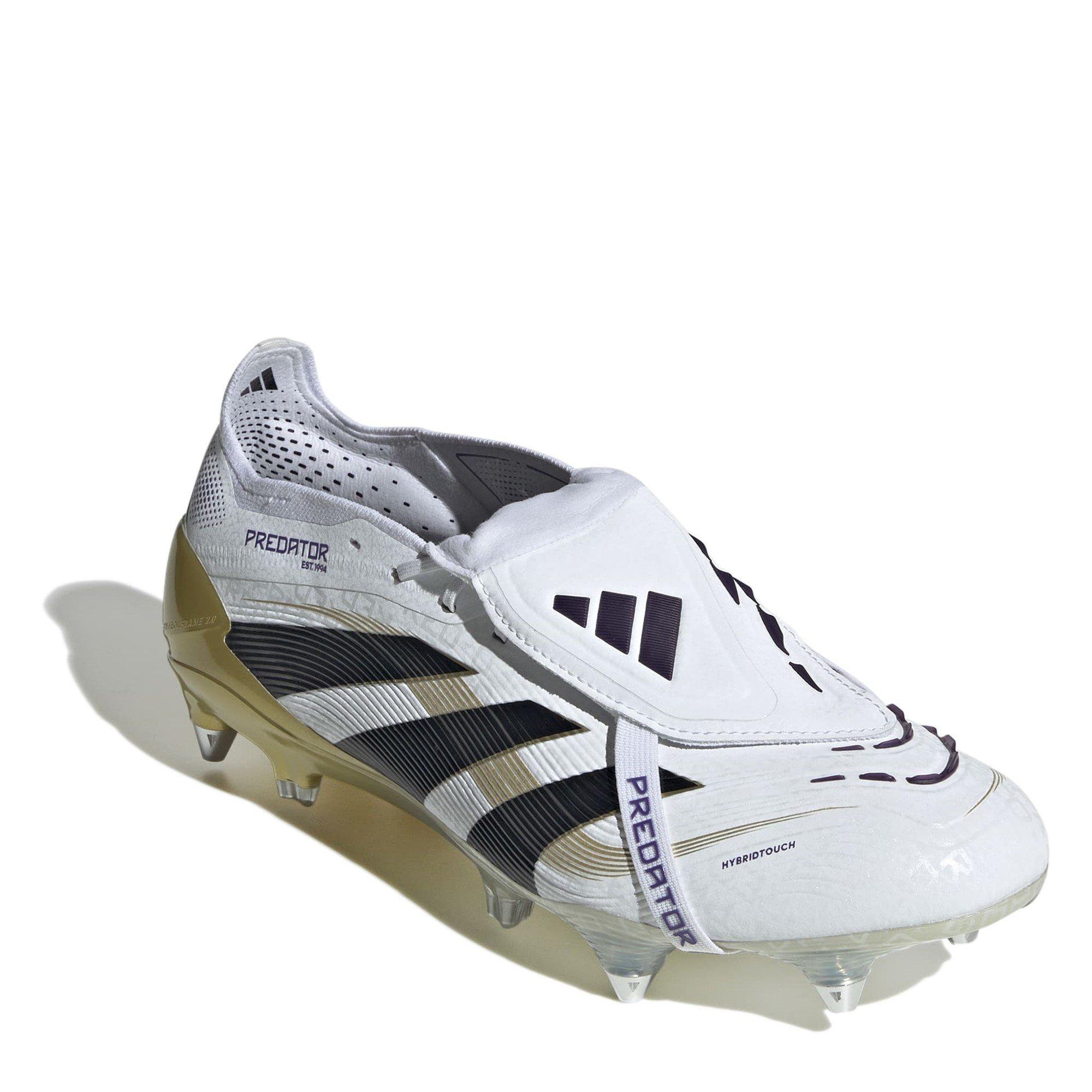 Wit/Zwart/Goud - adidas - Predator Elite Fold-Over Tongue Adults Soft Ground Football Boots - 3