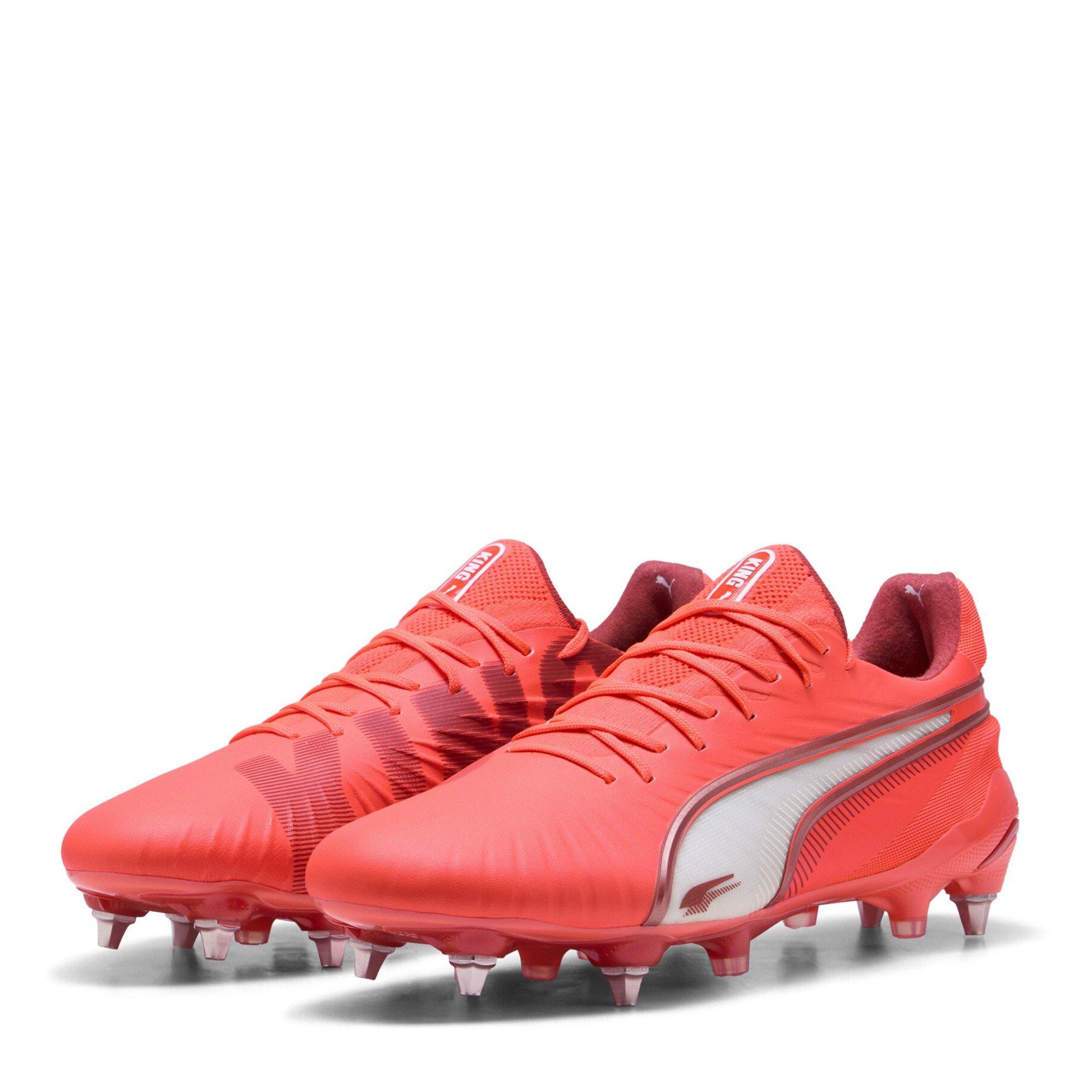 Puma Men's King Ultimate Soft Ground Football Boots - Glowing Red - 8.5 (42.5)