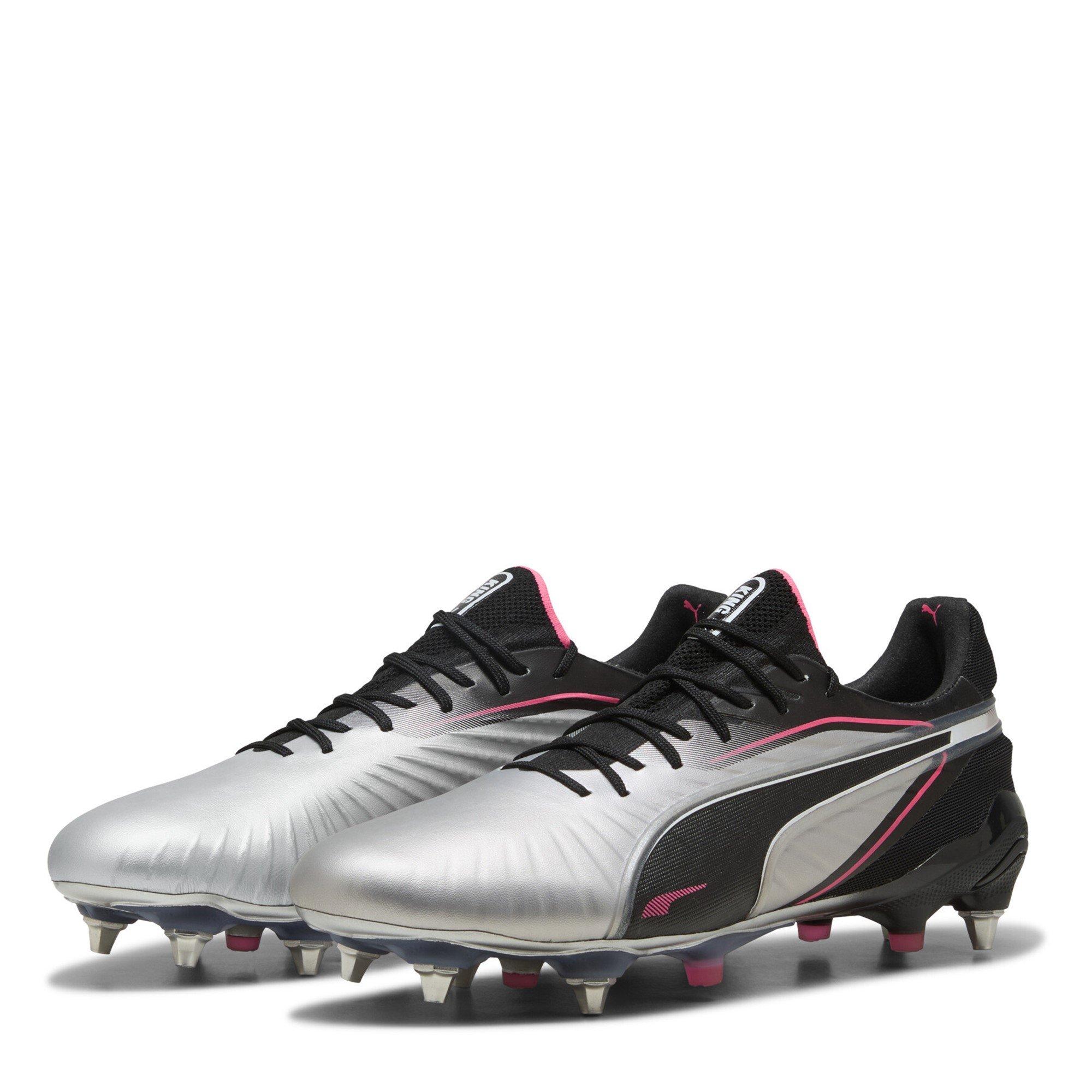 Puma Men's King Ultimate Soft Ground Football Boots - Silver Puma Silver - 6.5 (40)