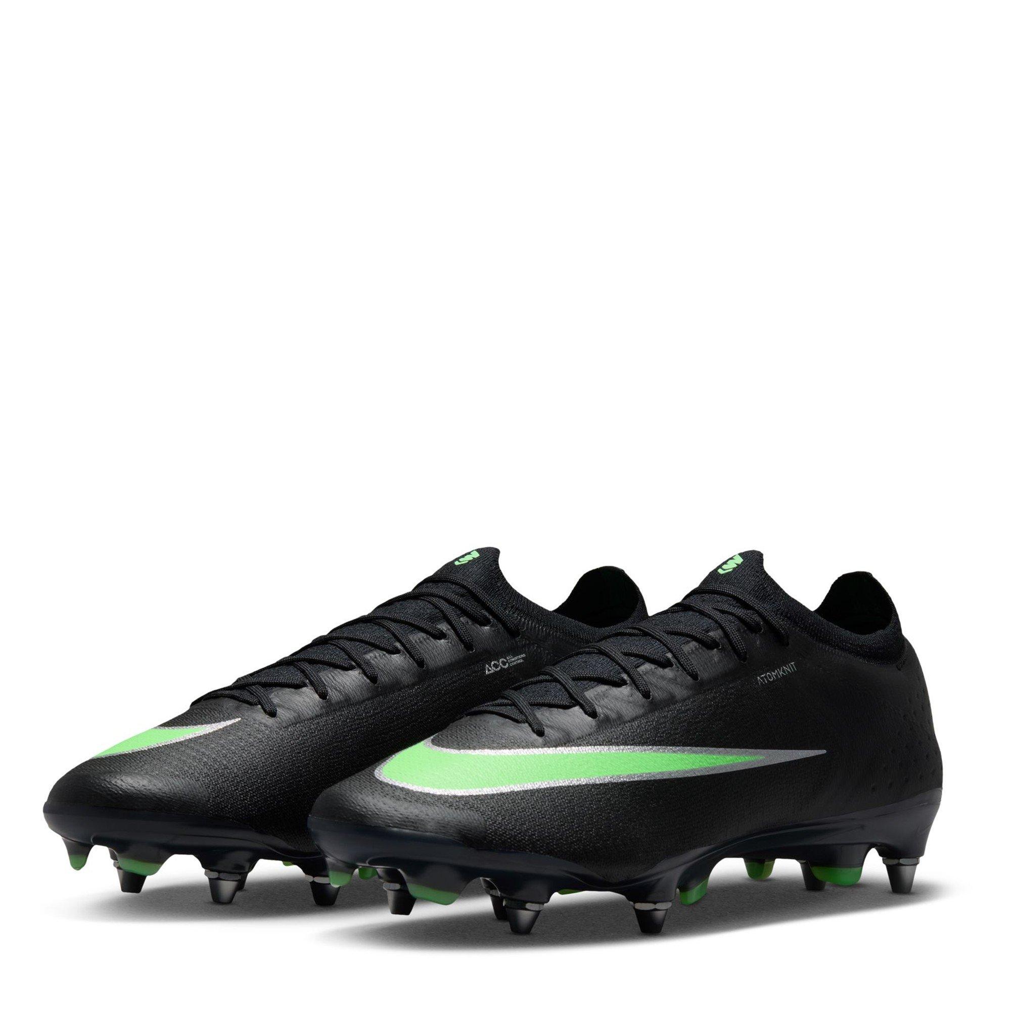 Black/Green - Nike - Nike Air Zoom Mercurial Vapor Elite Adults Soft Ground Football Boots - 4