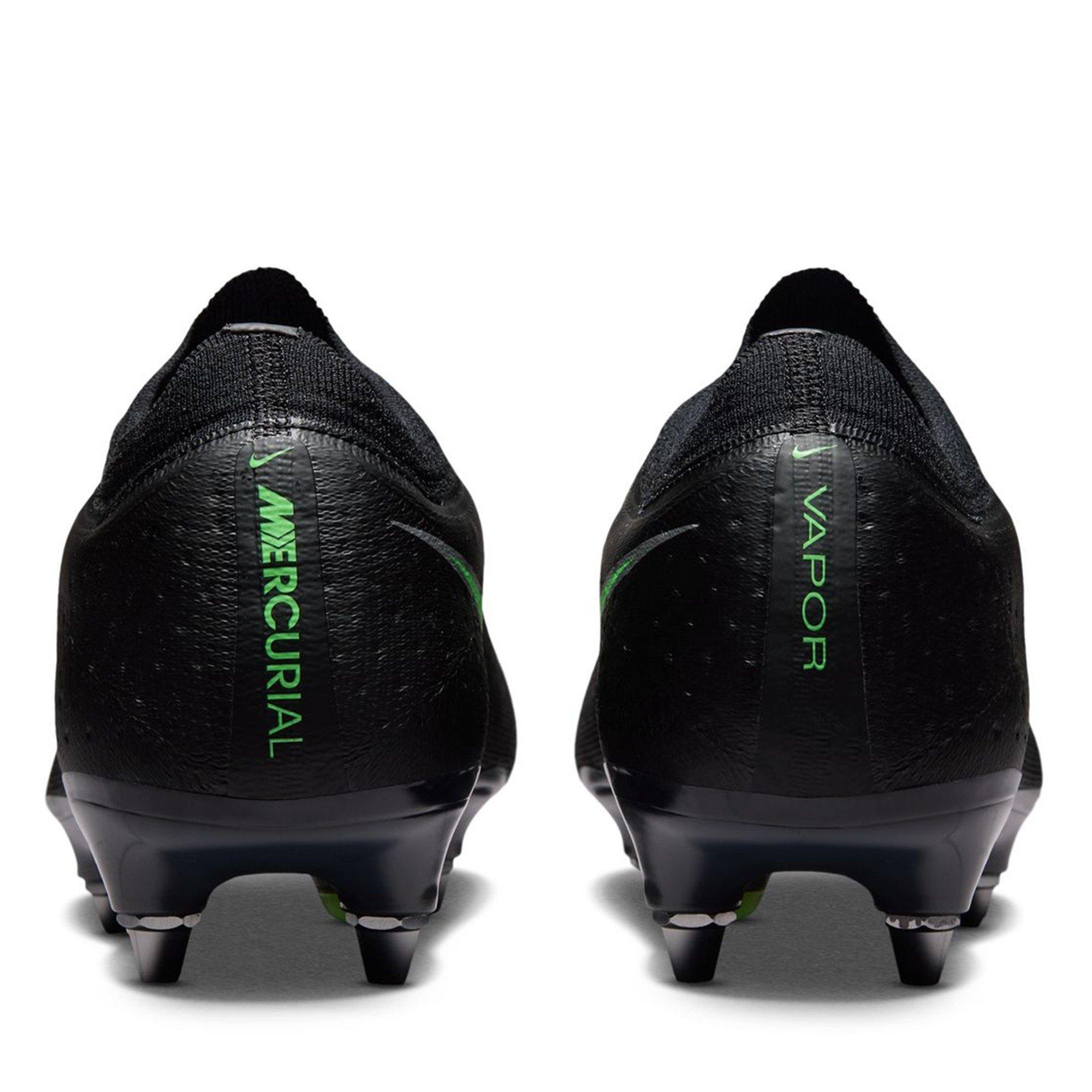 Black/Green - Nike - Nike Air Zoom Mercurial Vapor Elite Adults Soft Ground Football Boots - 5