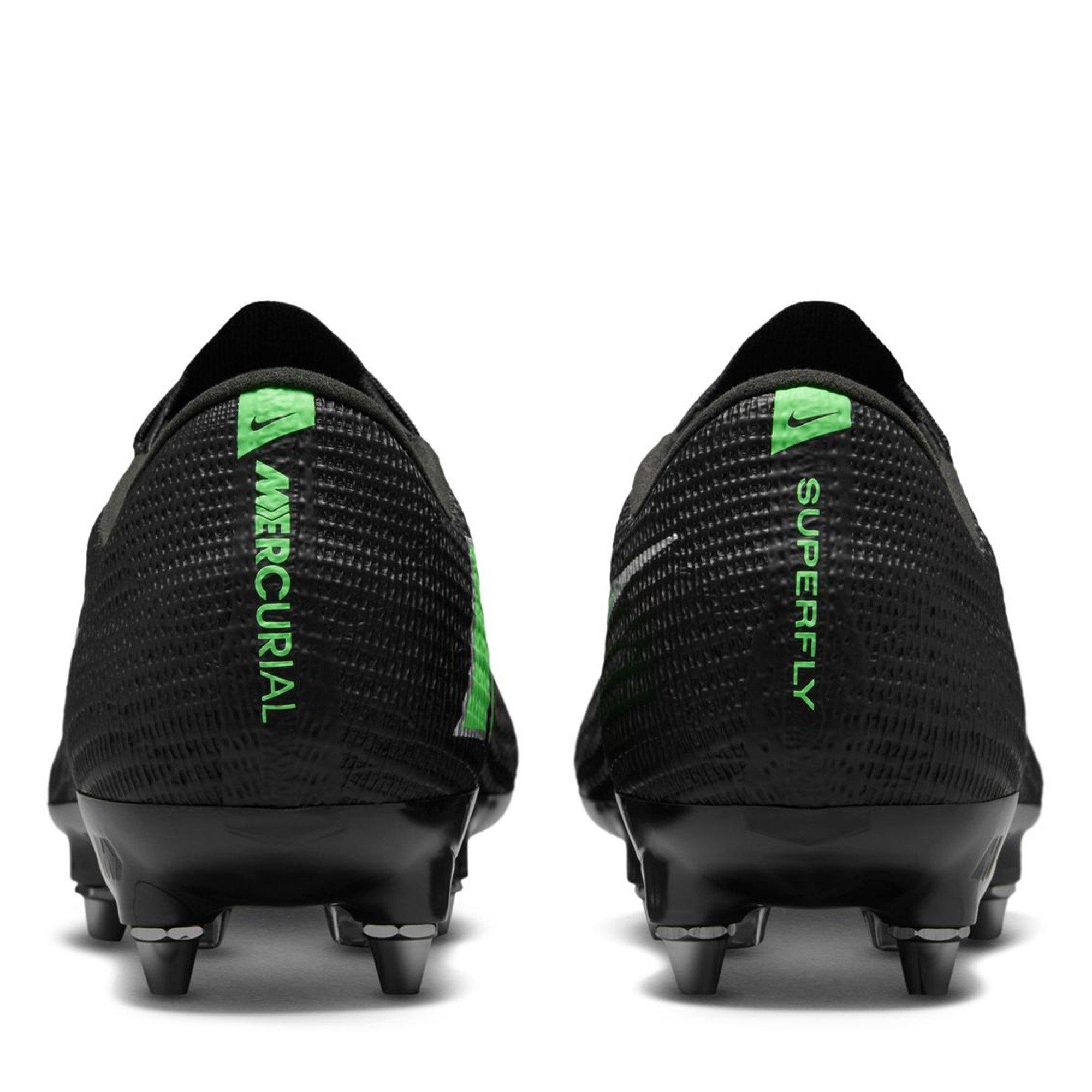 Black/Green - Nike - Nike Air Zoom Mercurial Superfly XI Elite Adults Soft Ground Football Boots - 5