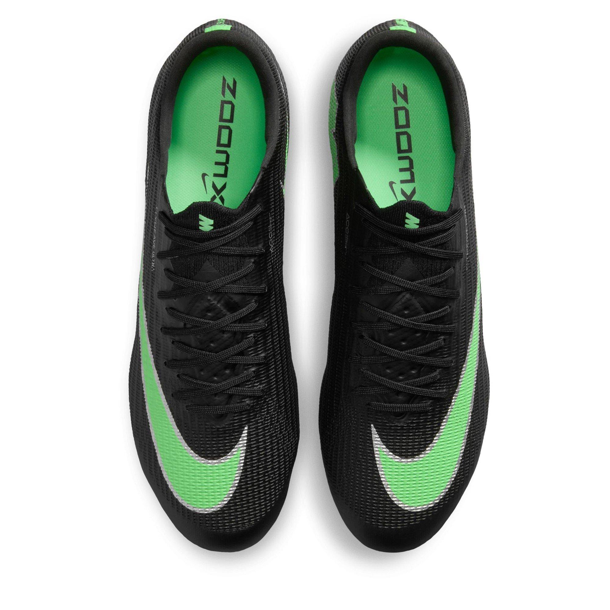 Black/Green - Nike - Nike Air Zoom Mercurial Superfly XI Elite Adults Soft Ground Football Boots - 6