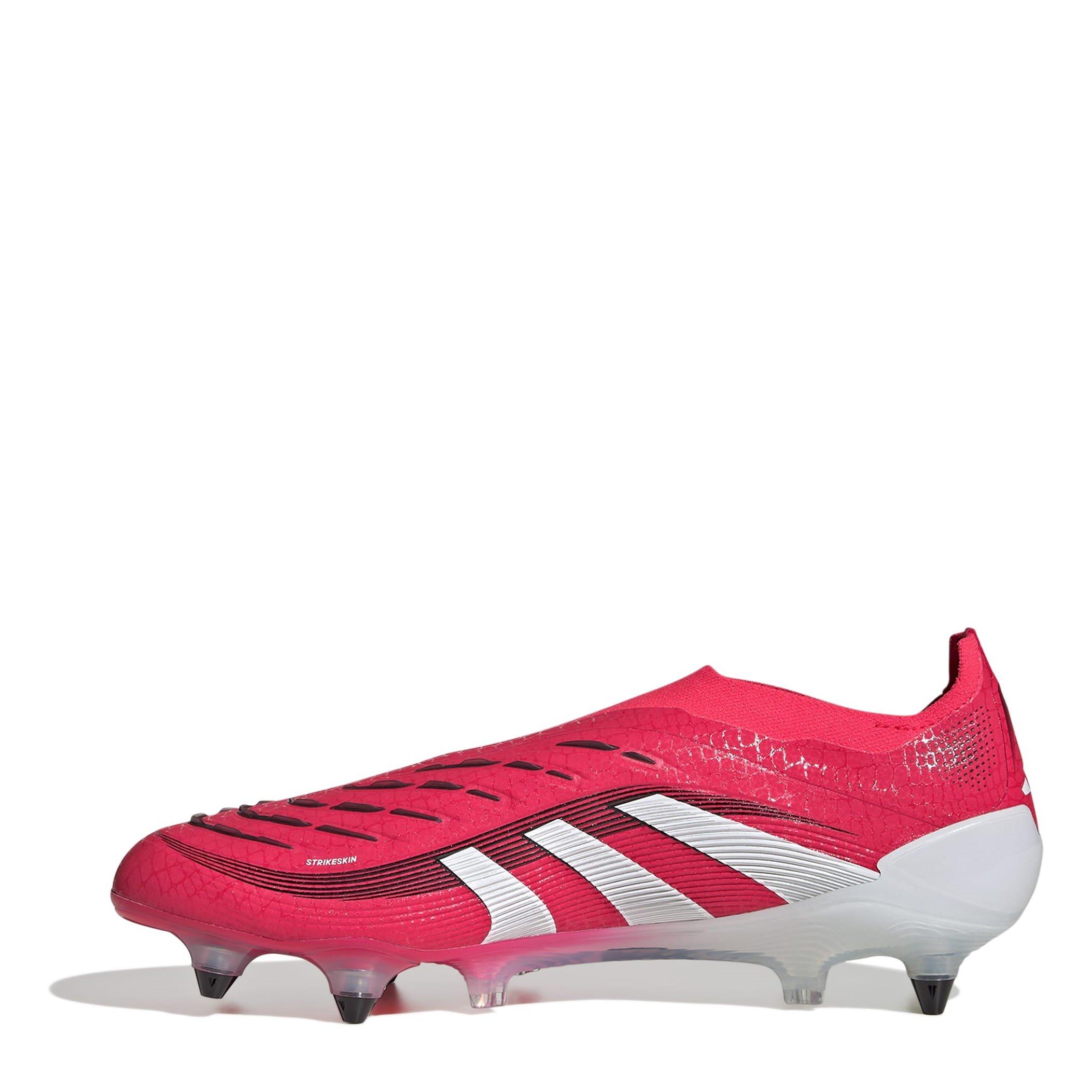 Rosso/Bianco - adidas - Predator Elite Laceless Soft Ground Football Boots - 2