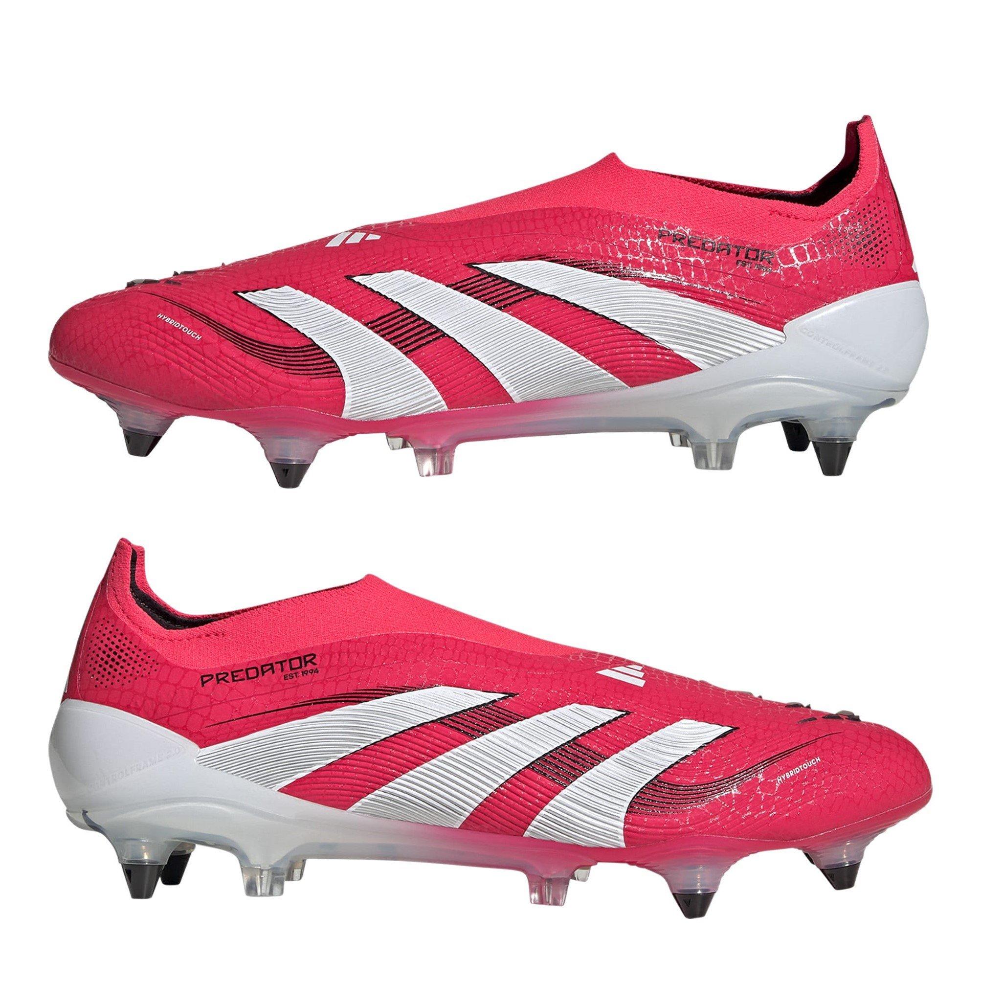 Rosso/Bianco - adidas - Predator Elite Laceless Soft Ground Football Boots - 9