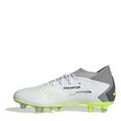 Blanco/Negro/Limón - adidas - Predator Accuracy.3 Soft Ground Football Boots - 2
