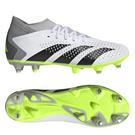 Blanco/Negro/Limón - adidas - Predator Accuracy.3 Soft Ground Football Boots - 10