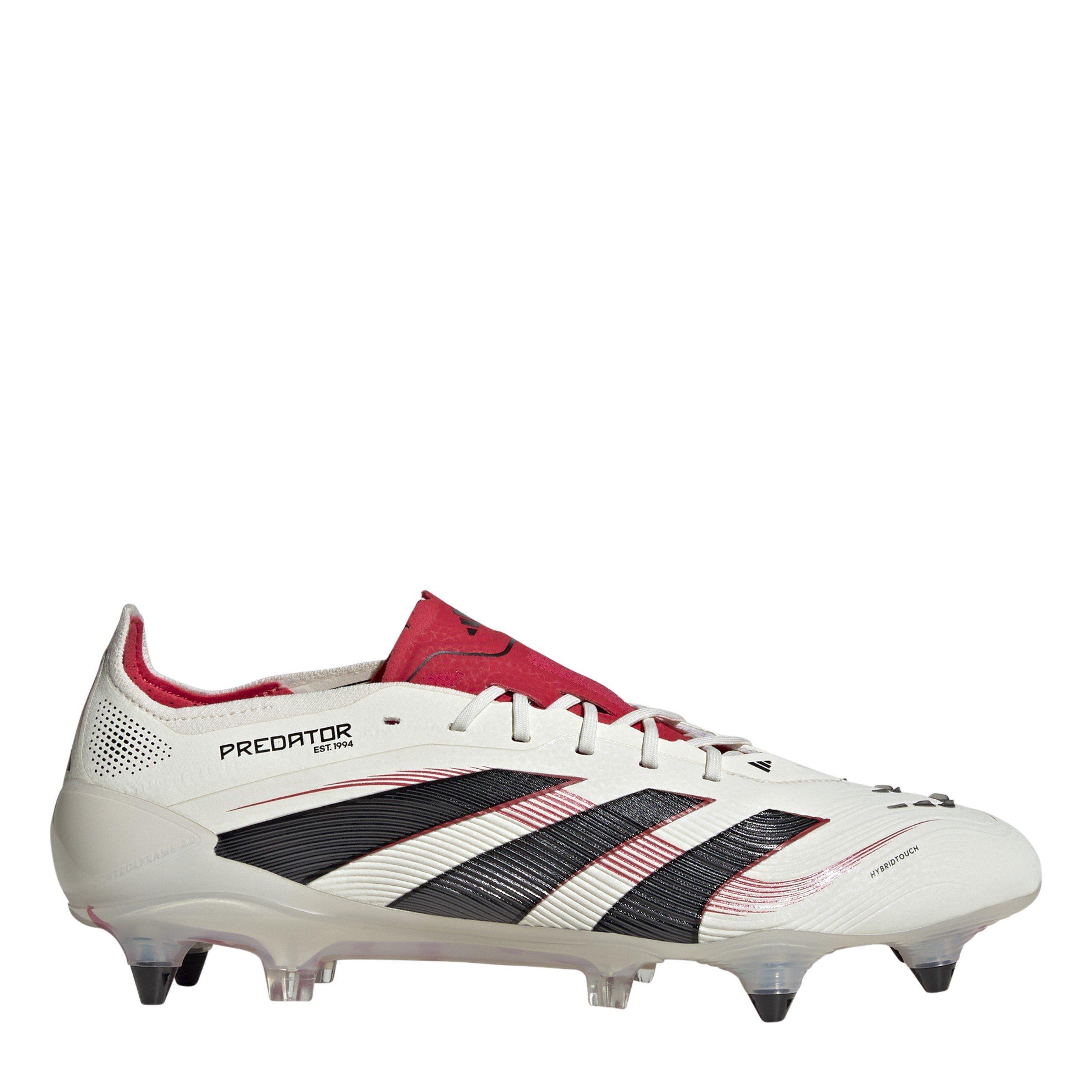 Off White/Black - adidas - Unisex Adults Predator Soft Ground Football Boots - 1