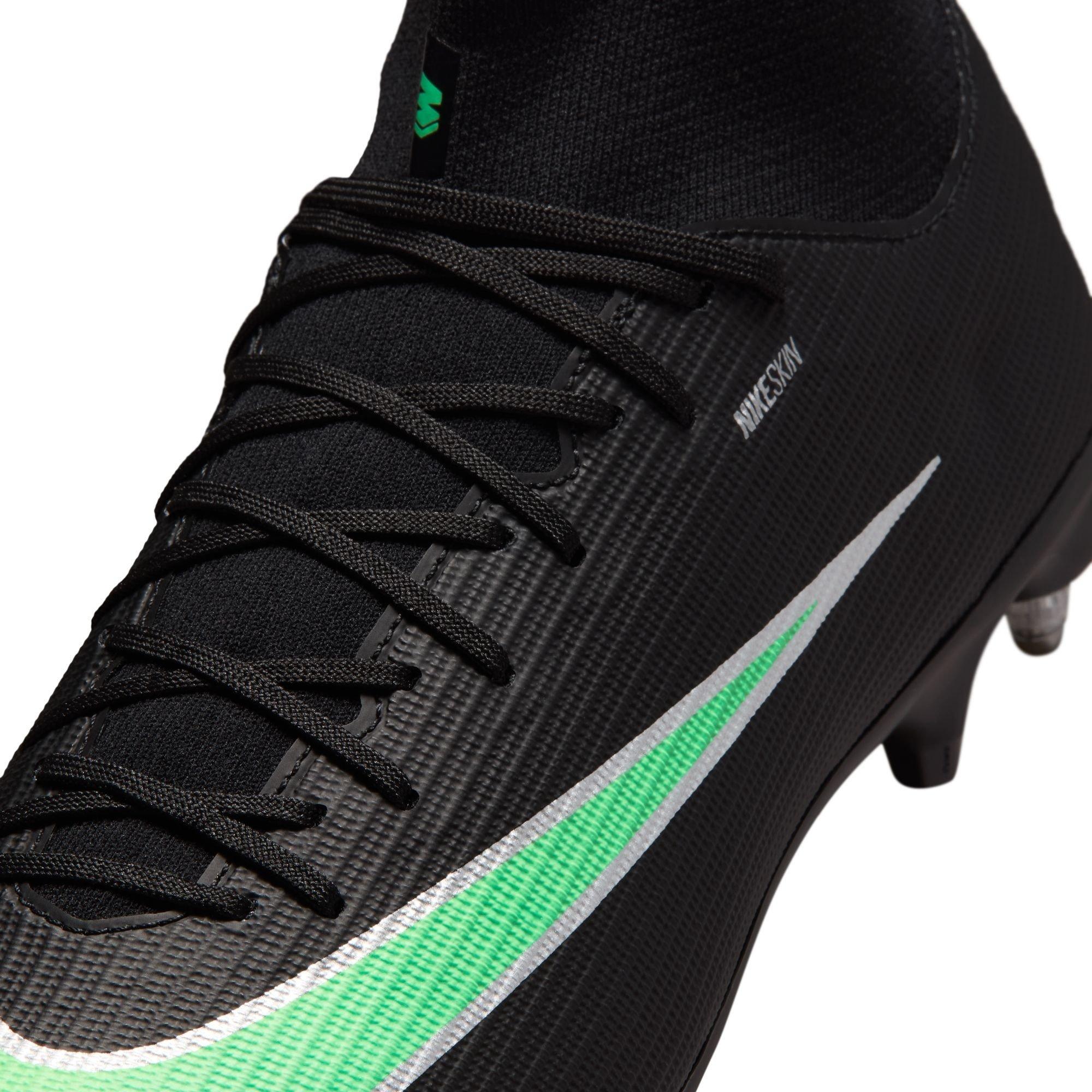 Black/Green - Nike - Men's Mercurial Academy Soft Ground Football Boot - 8