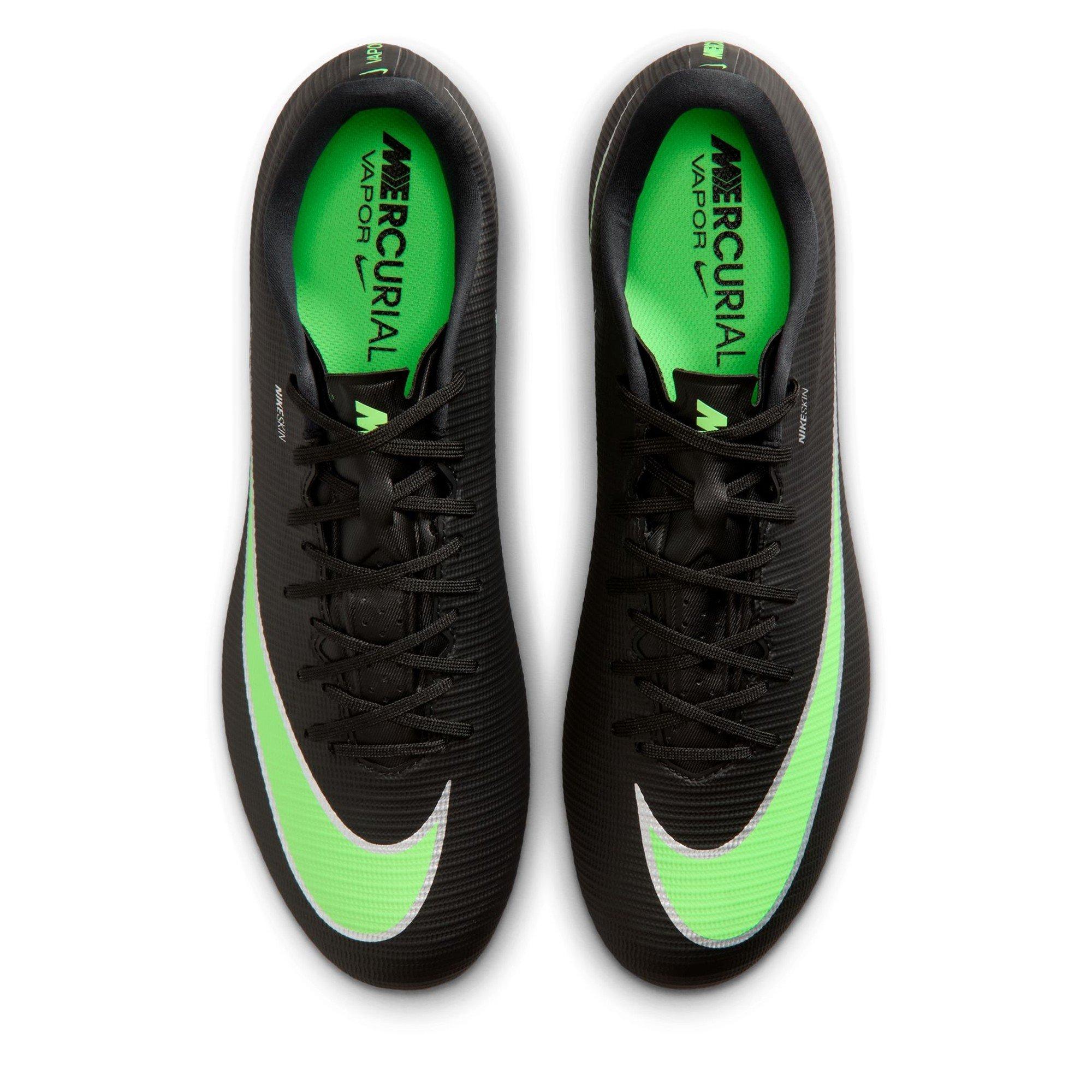 Black/Green - Nike - Men's Mercurial Soft Ground Football Boot - 6