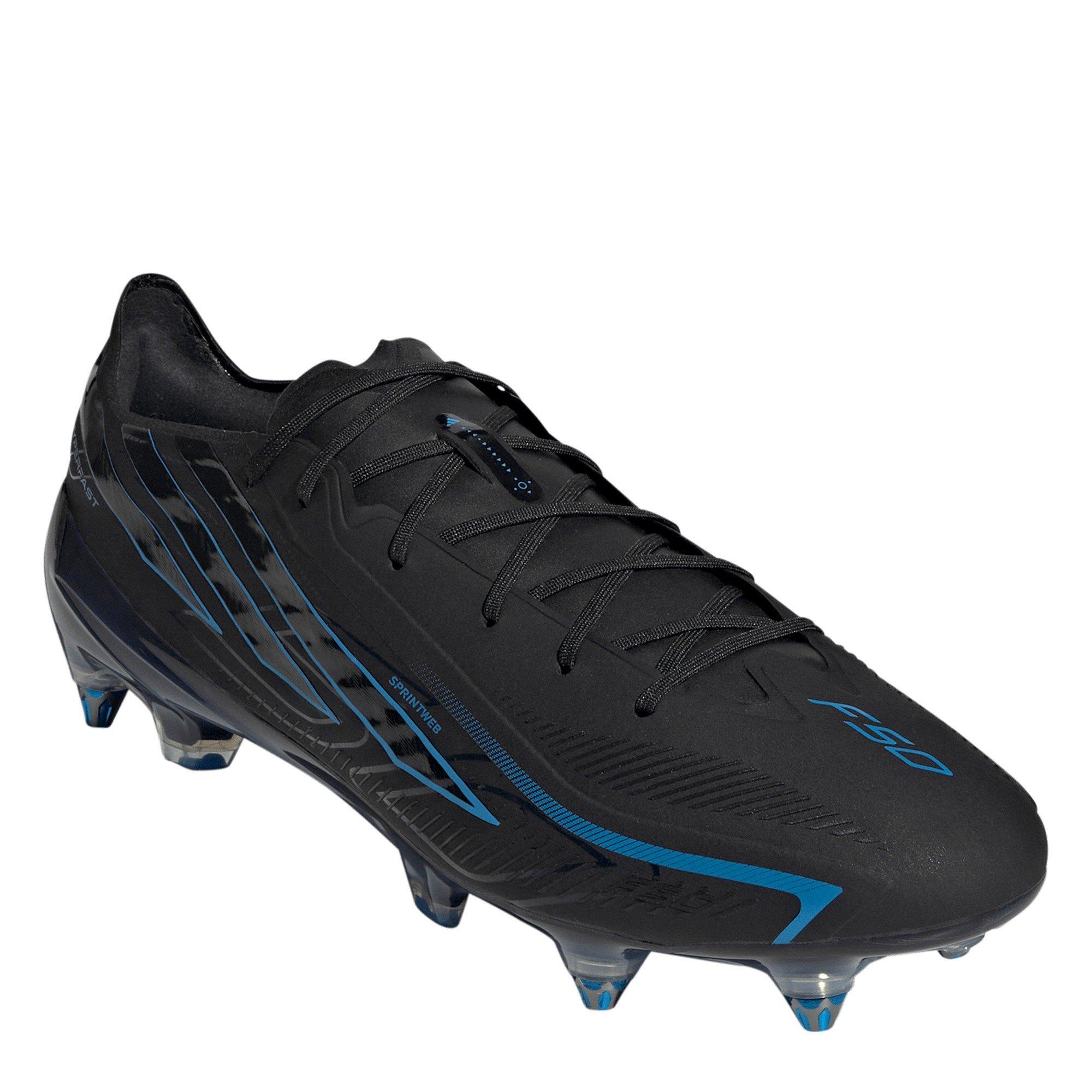Black/Blue - adidas - F50 Hyperfast Elite Soft Ground Football Boots Mens - 3