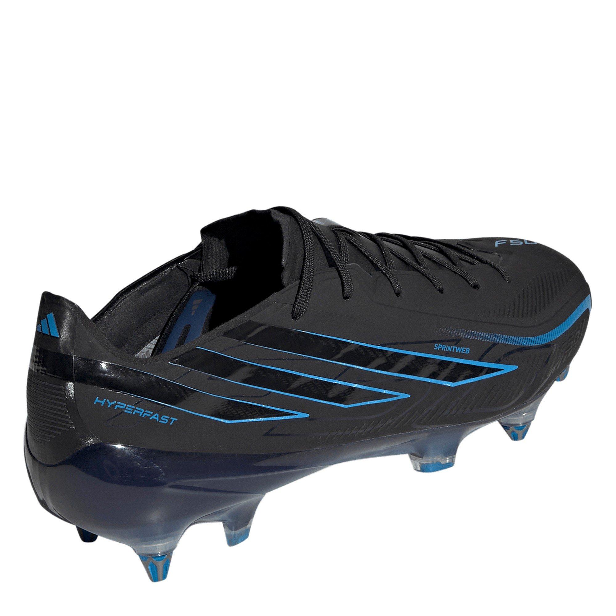 Black/Blue - adidas - F50 Hyperfast Elite Soft Ground Football Boots Mens - 4