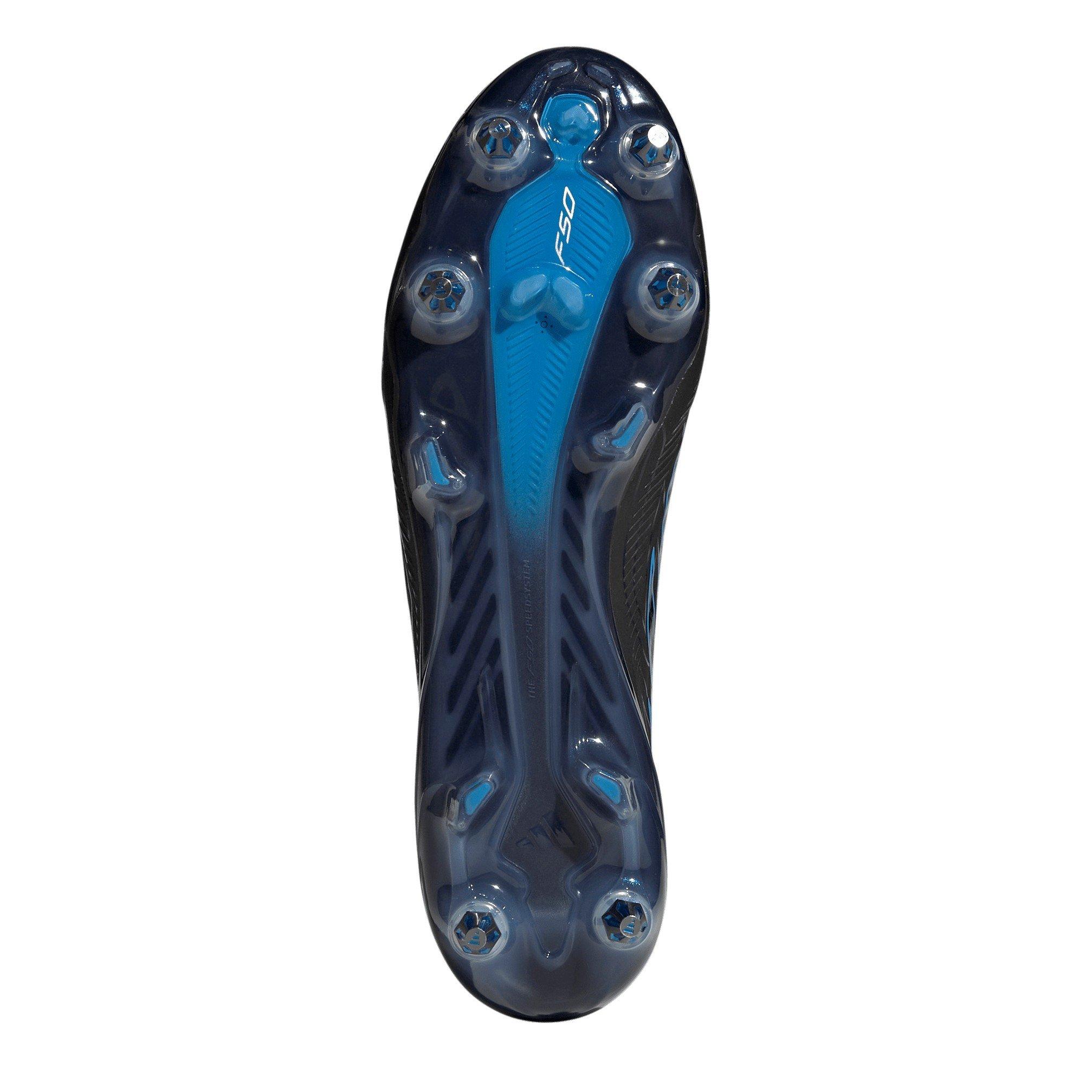 Black/Blue - adidas - F50 Hyperfast Elite Soft Ground Football Boots Mens - 6