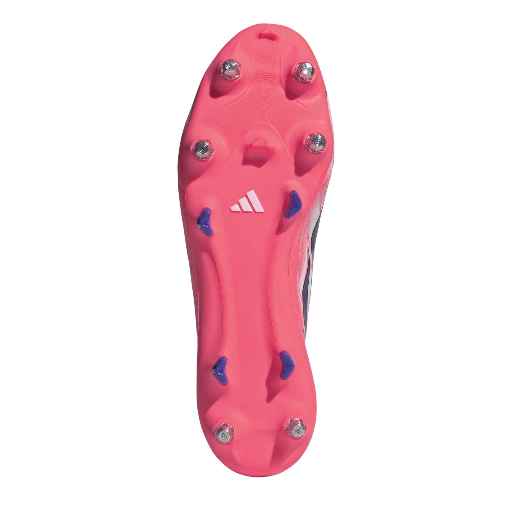 White/Coral - adidas - F50 HYPERFAST LEAGUE Soft Ground Football Boots Mens - 6
