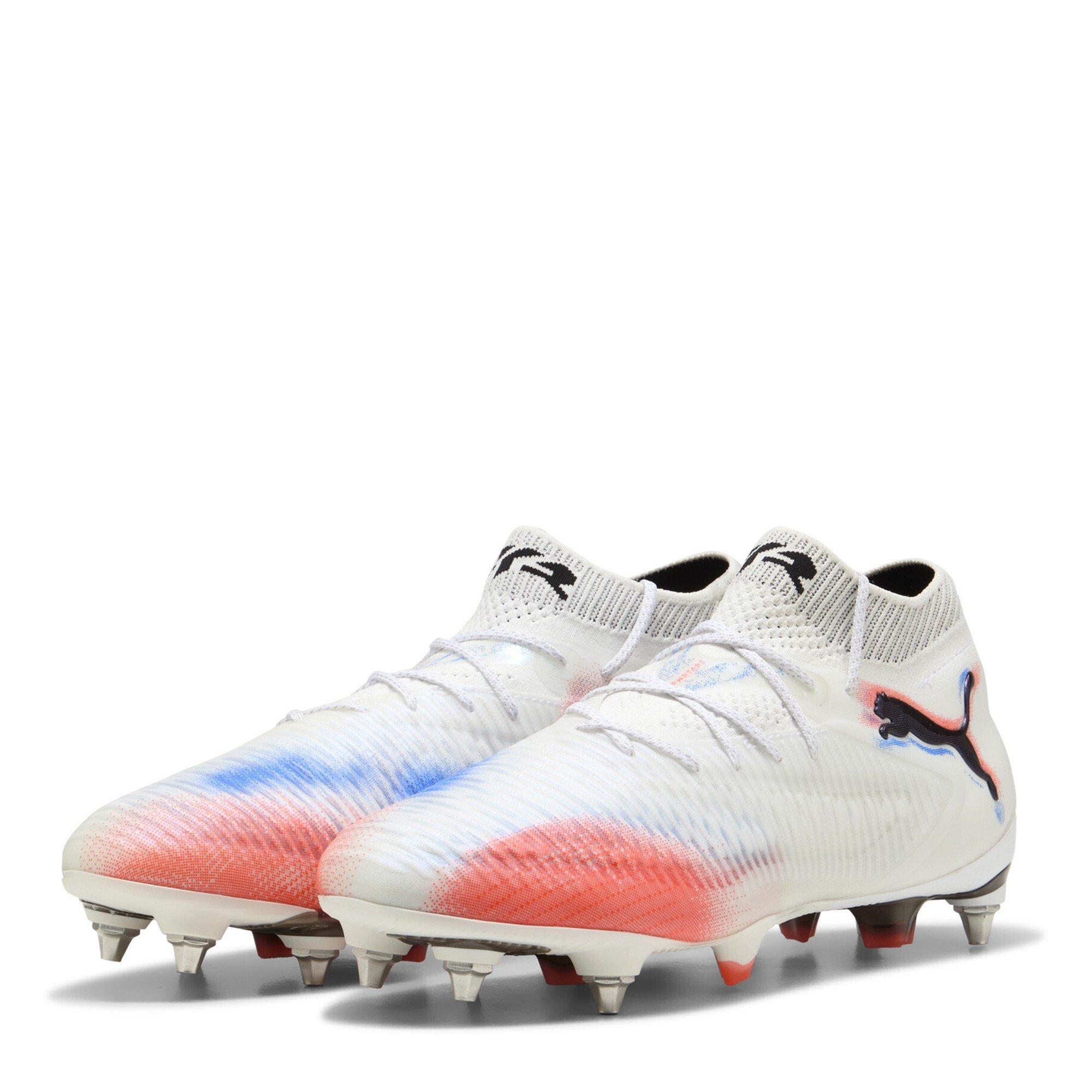 Puma Men's 8 Ultimate Mxsg Soft Ground Football Boots - White Puma White - 9.5 (44)
