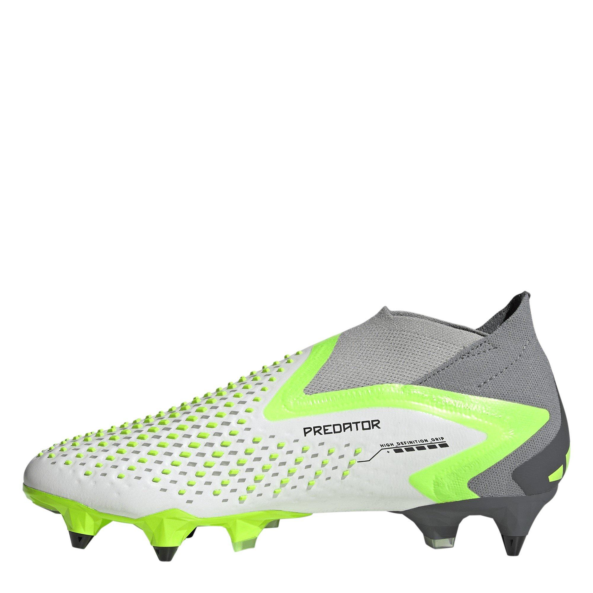 Wht/Blk/Lemon - adidas - Predator Accuracy + Soft Ground Football Boots - 2