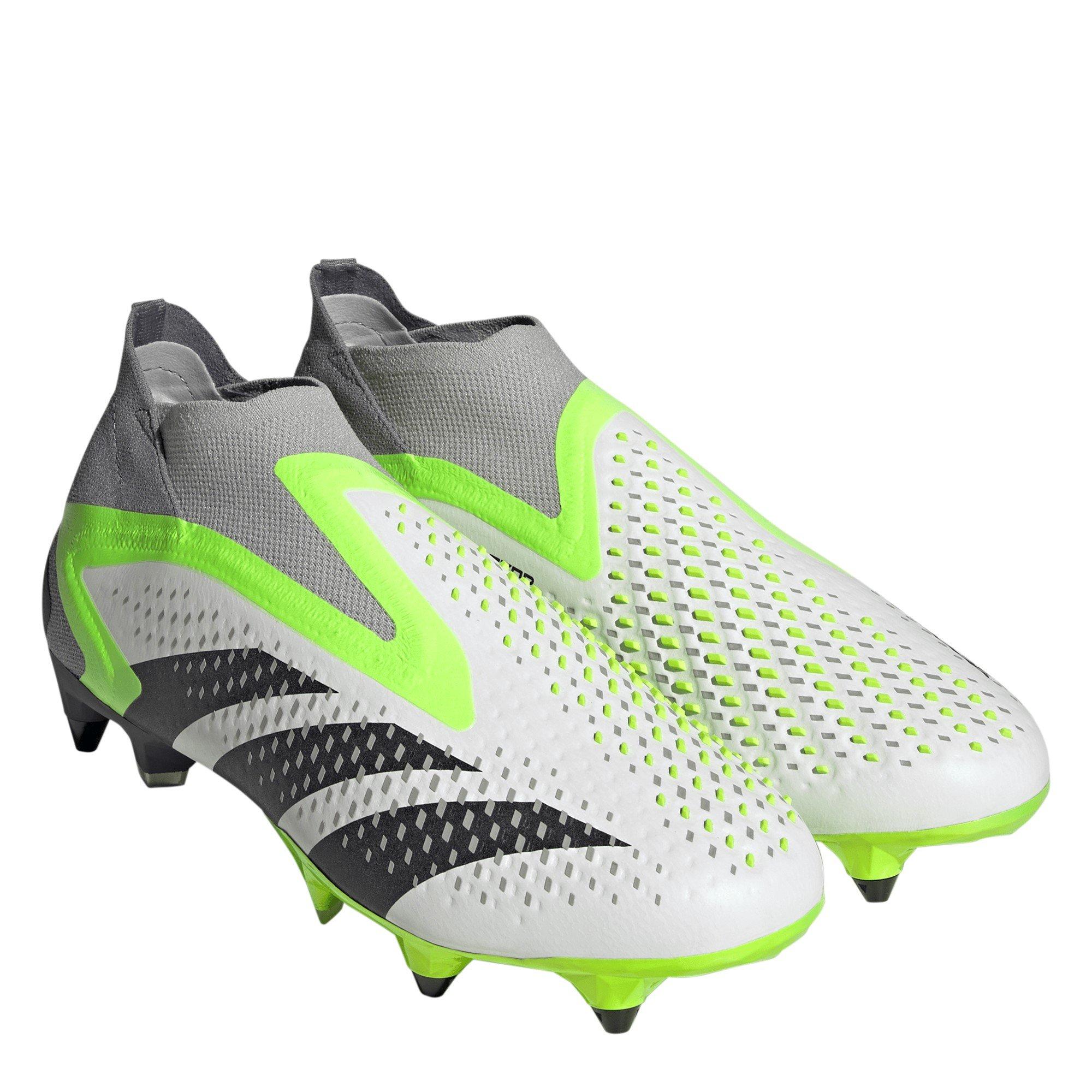 Wht/Blk/Lemon - adidas - Predator Accuracy + Soft Ground Football Boots - 3