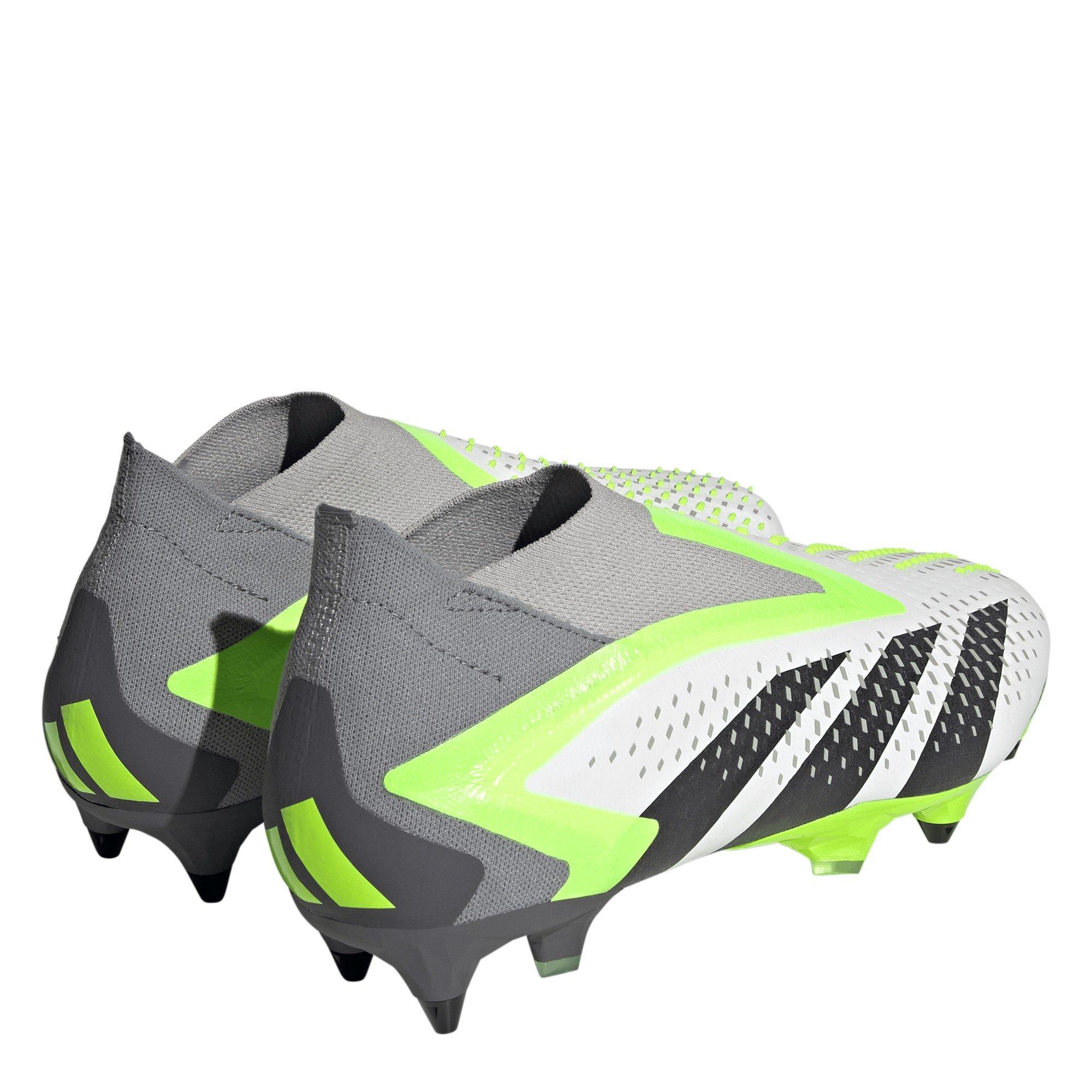 Wht/Blk/Lemon - adidas - Predator Accuracy + Soft Ground Football Boots - 4
