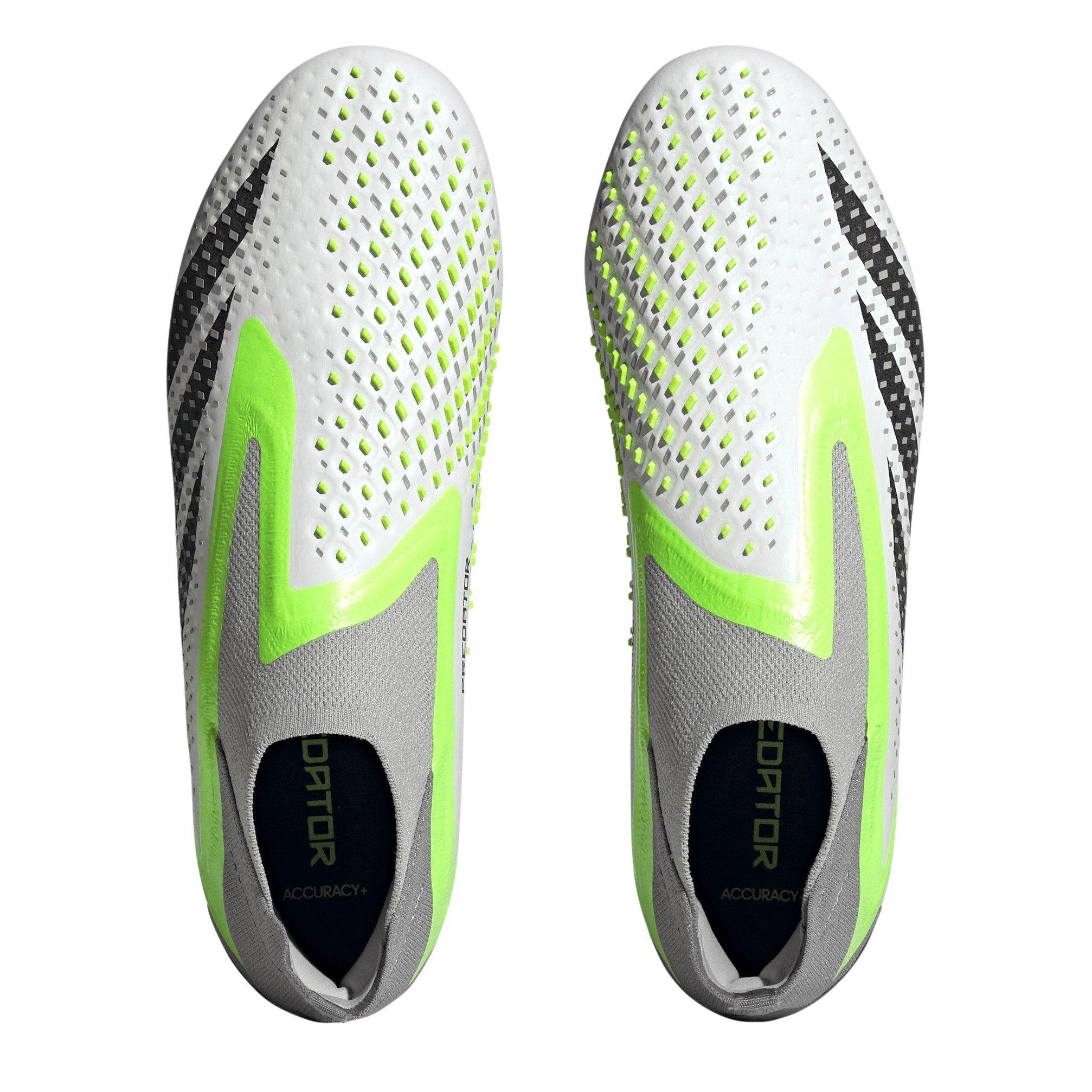 Wht/Blk/Lemon - adidas - Predator Accuracy + Soft Ground Football Boots - 5